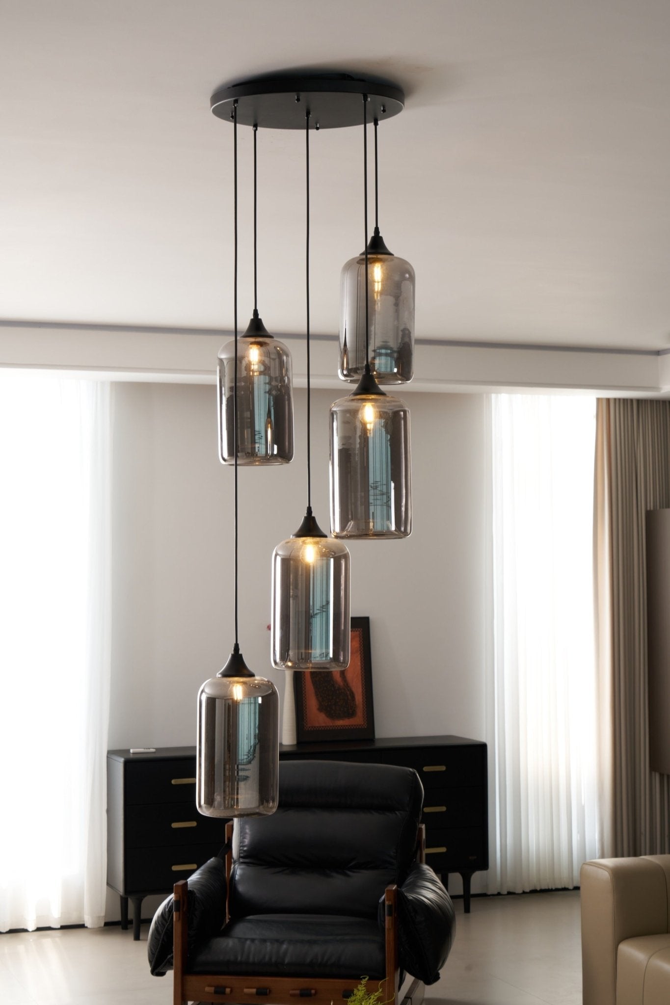 Talis Suspension en Verre Industrielle Chic