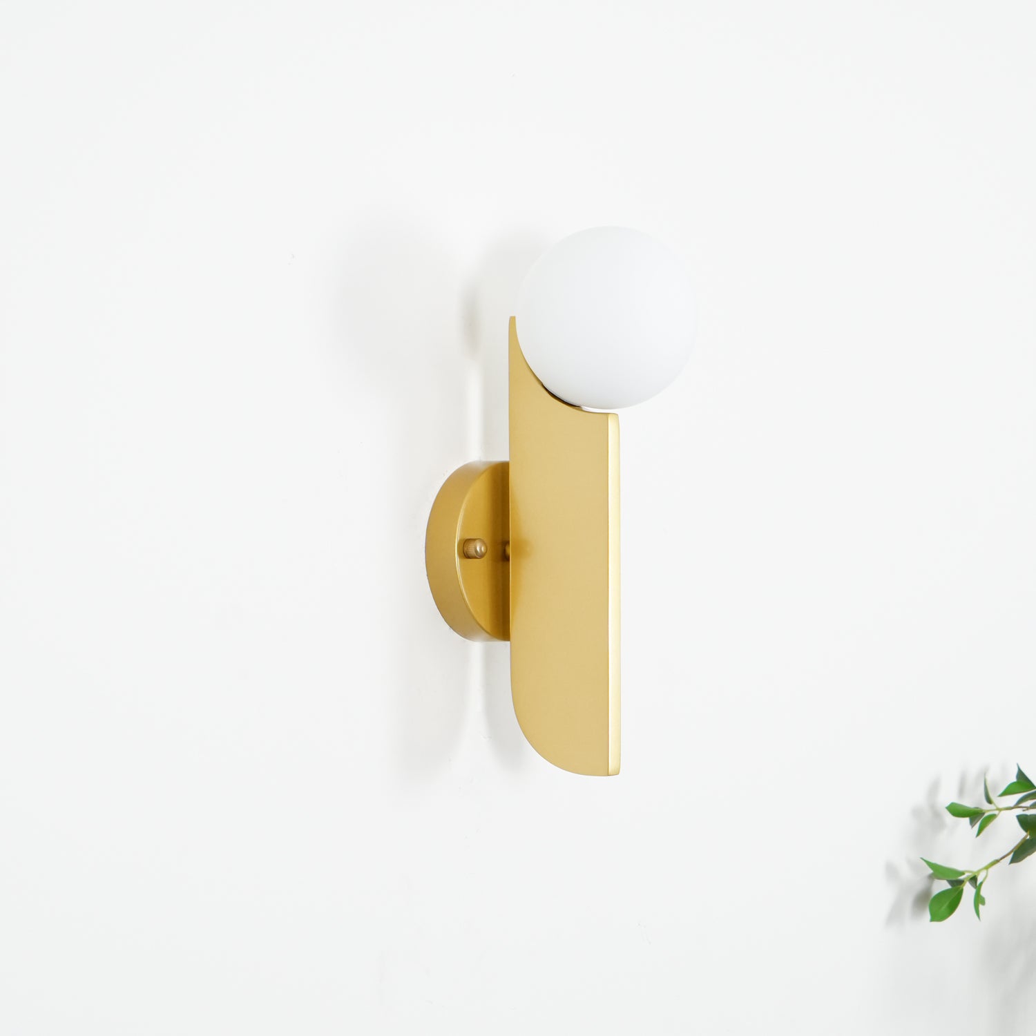 Lustra Applique Murale Globe en Verre Sculptural