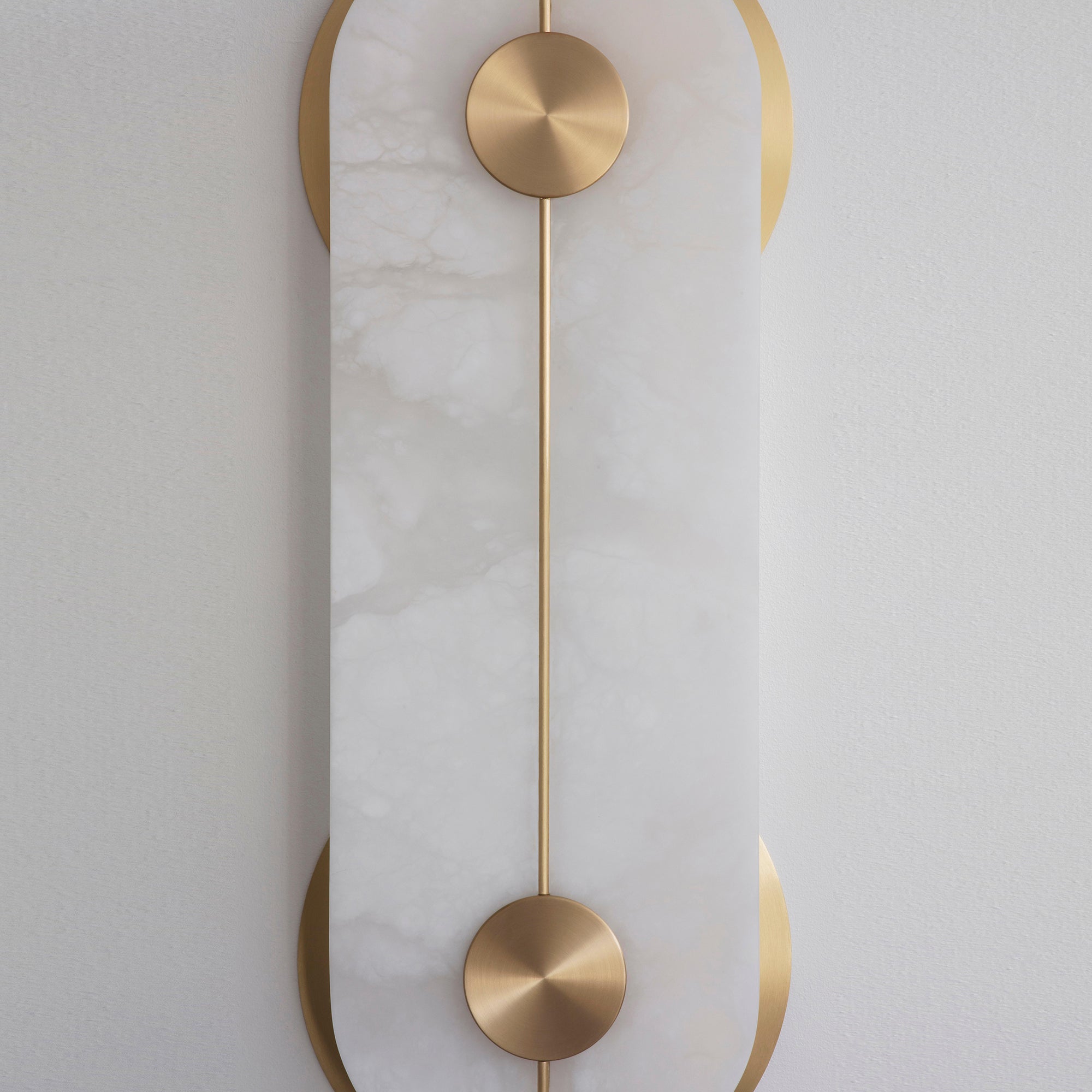 Auriel Moderne Minimaliste Laiton Albâtre Applique Murale