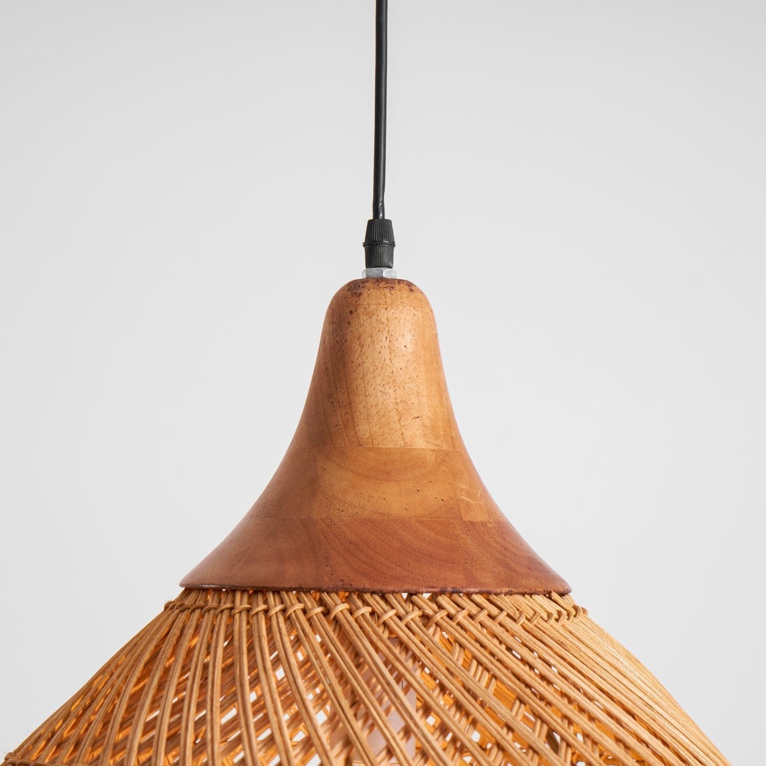 Solavn Lampe suspendue en bois de rotin