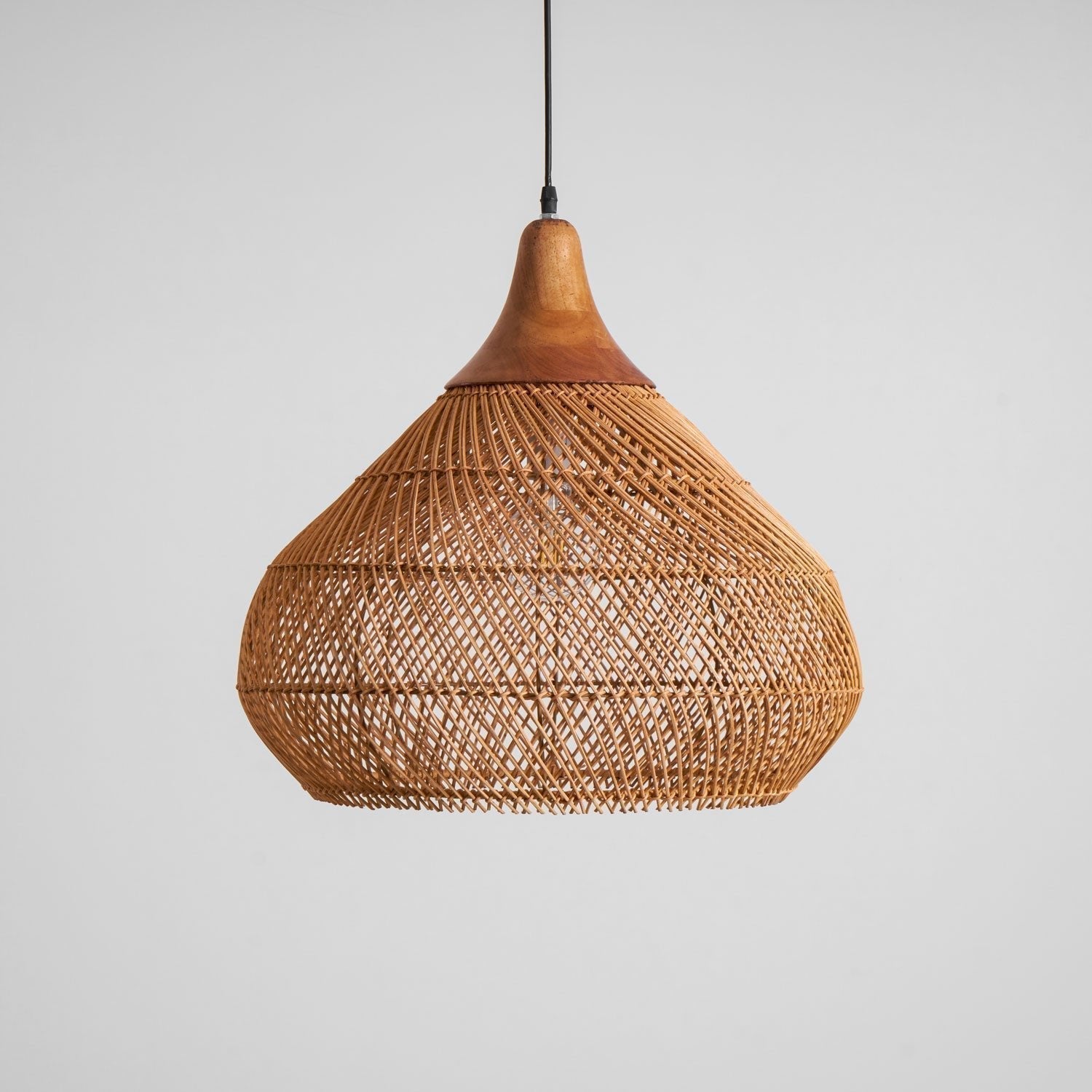 Solavn Lampe suspendue en bois de rotin