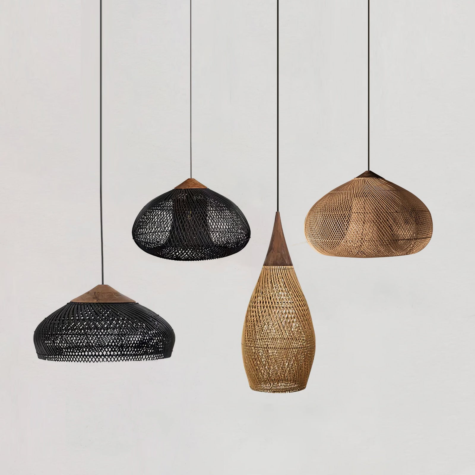 Solavn Lampe suspendue en bois de rotin