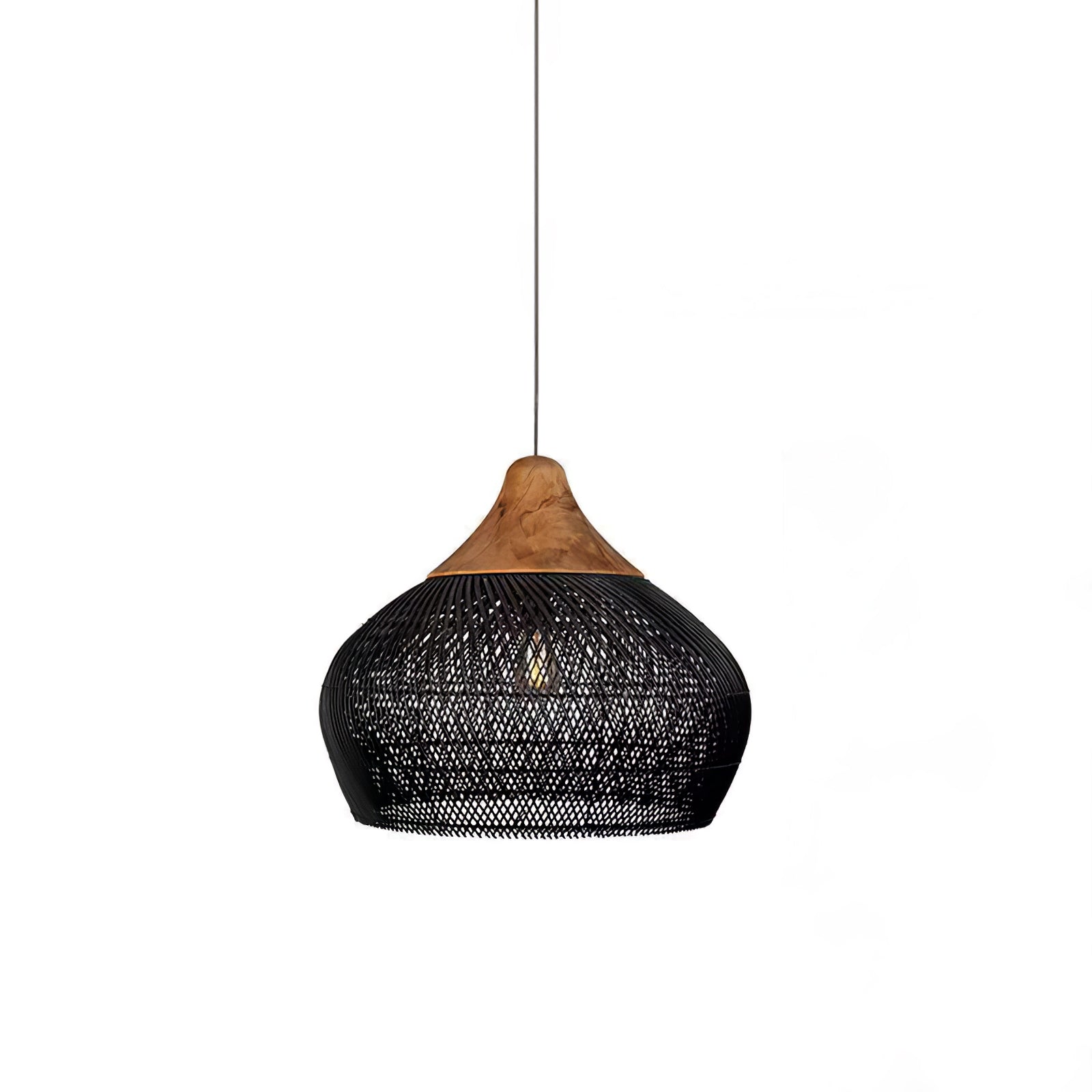 Evelyn Suspension en Rotin Tressé pour Salon