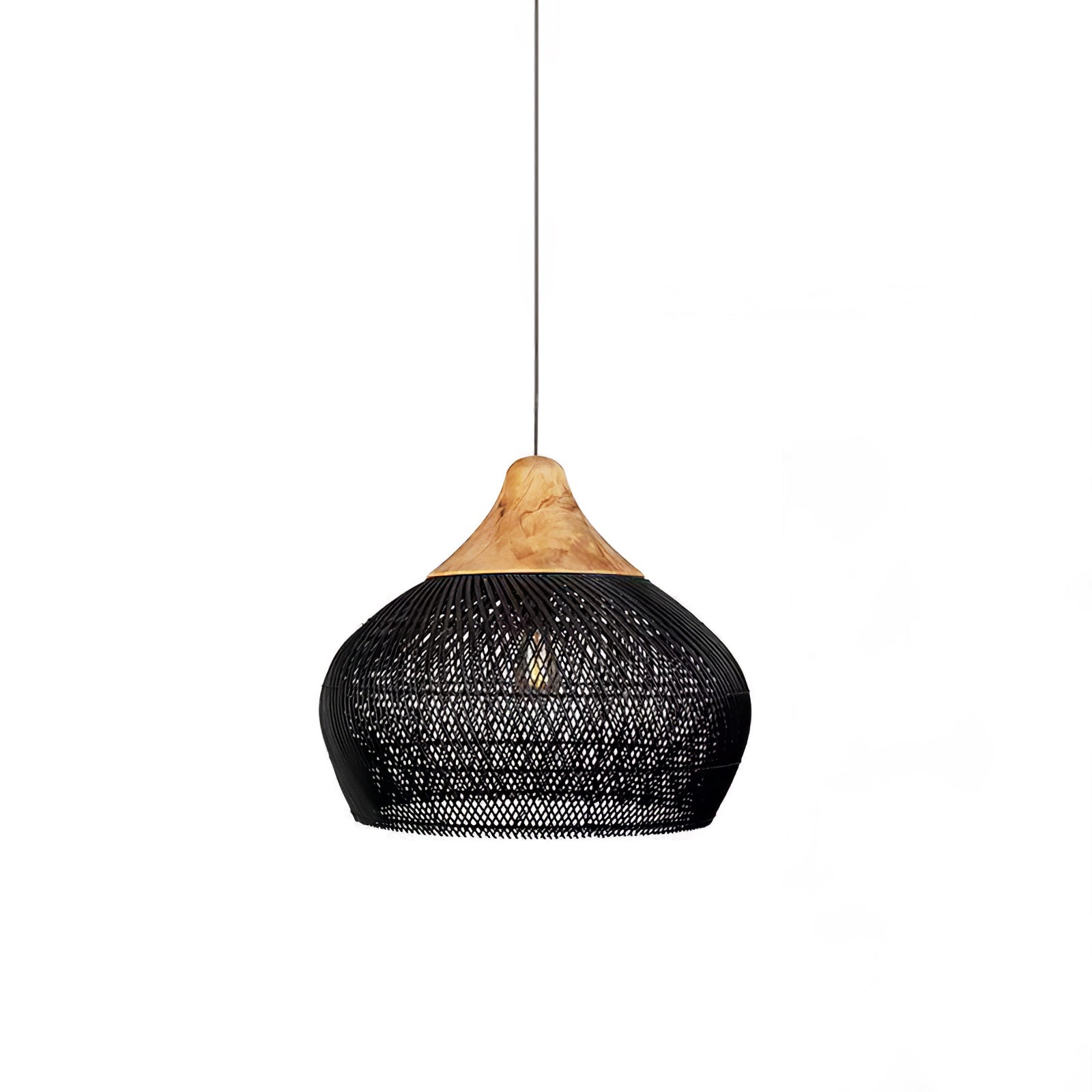 Solavn Lampe suspendue en bois de rotin