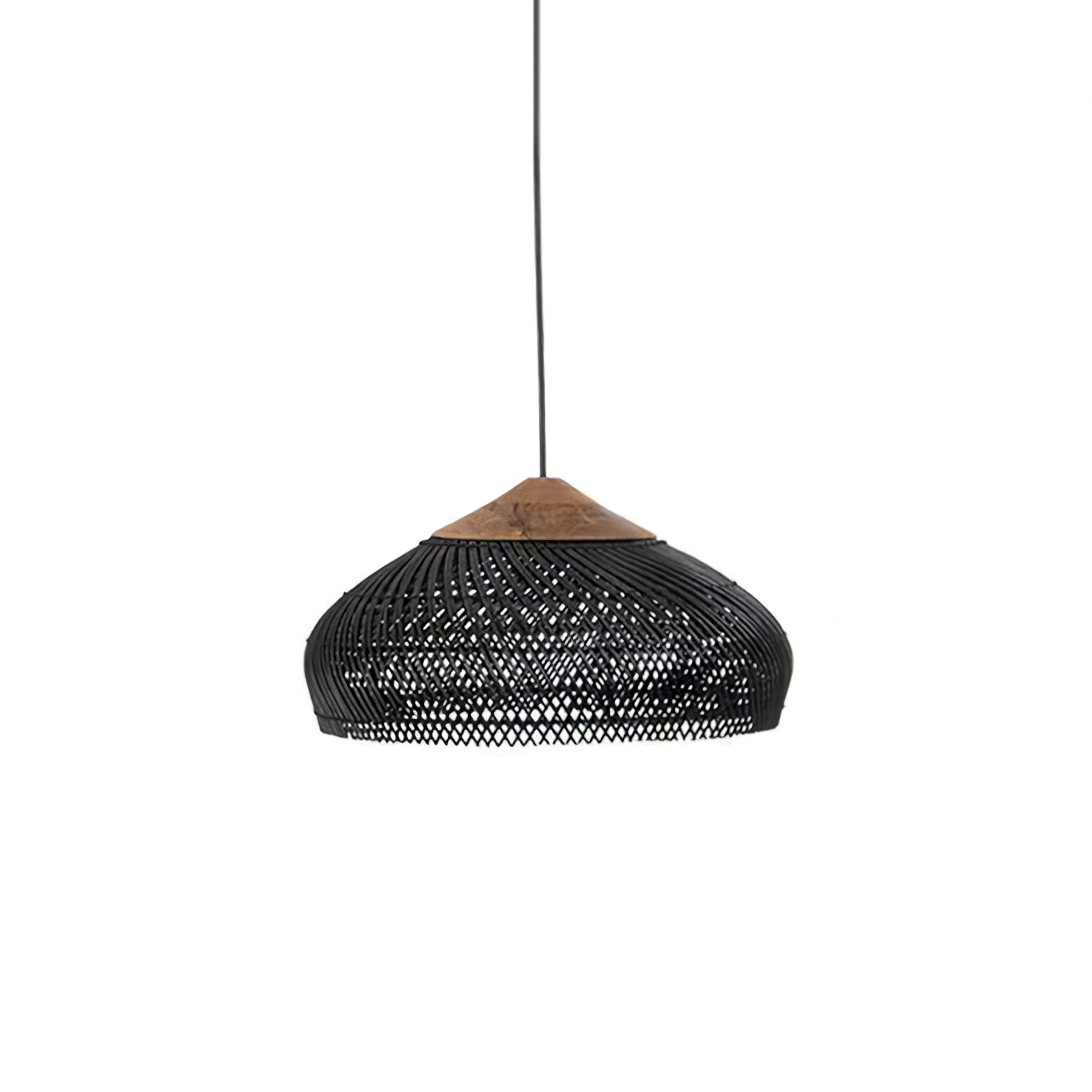 Solavn Lampe suspendue en bois de rotin
