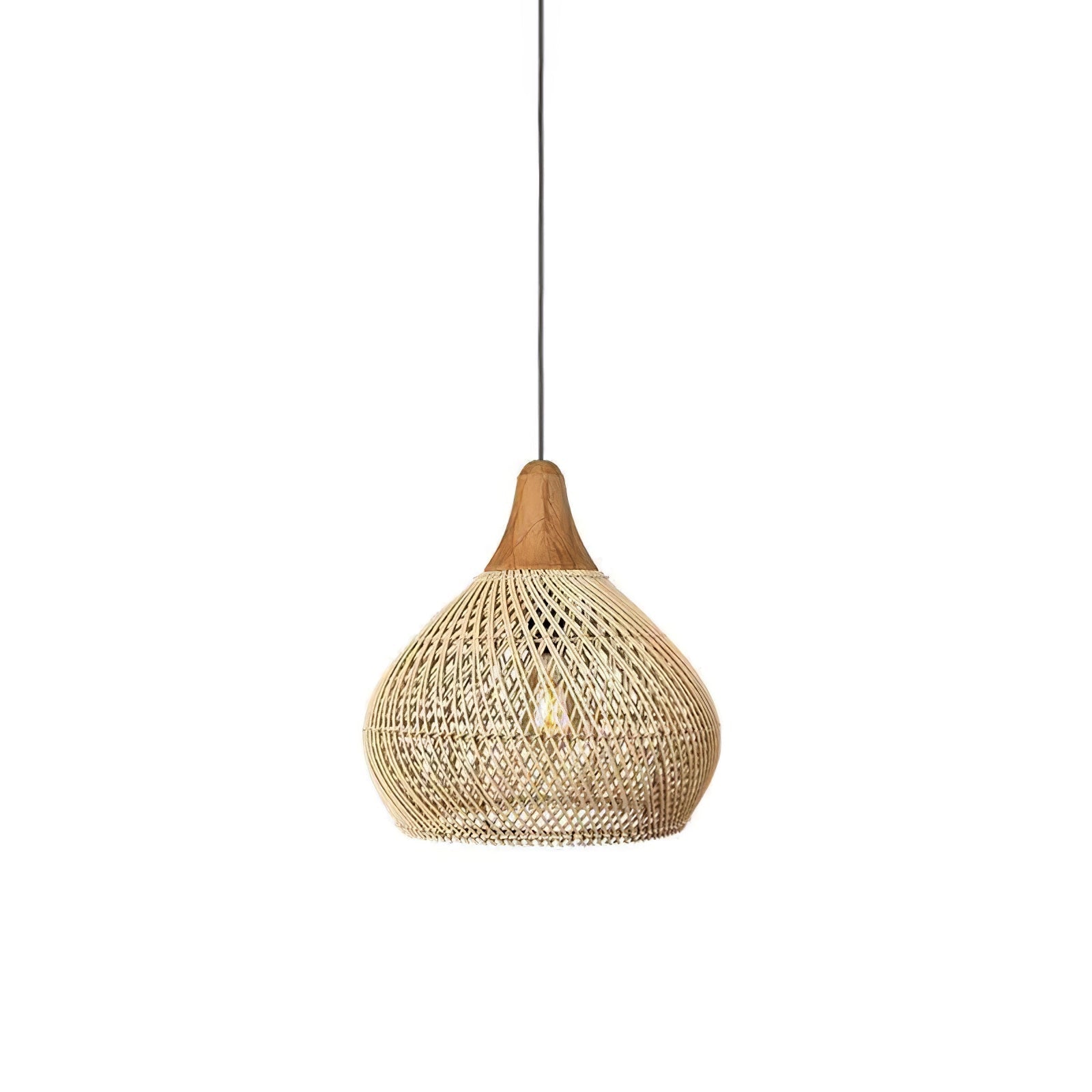 Evelyn Suspension en Rotin Tressé pour Salon
