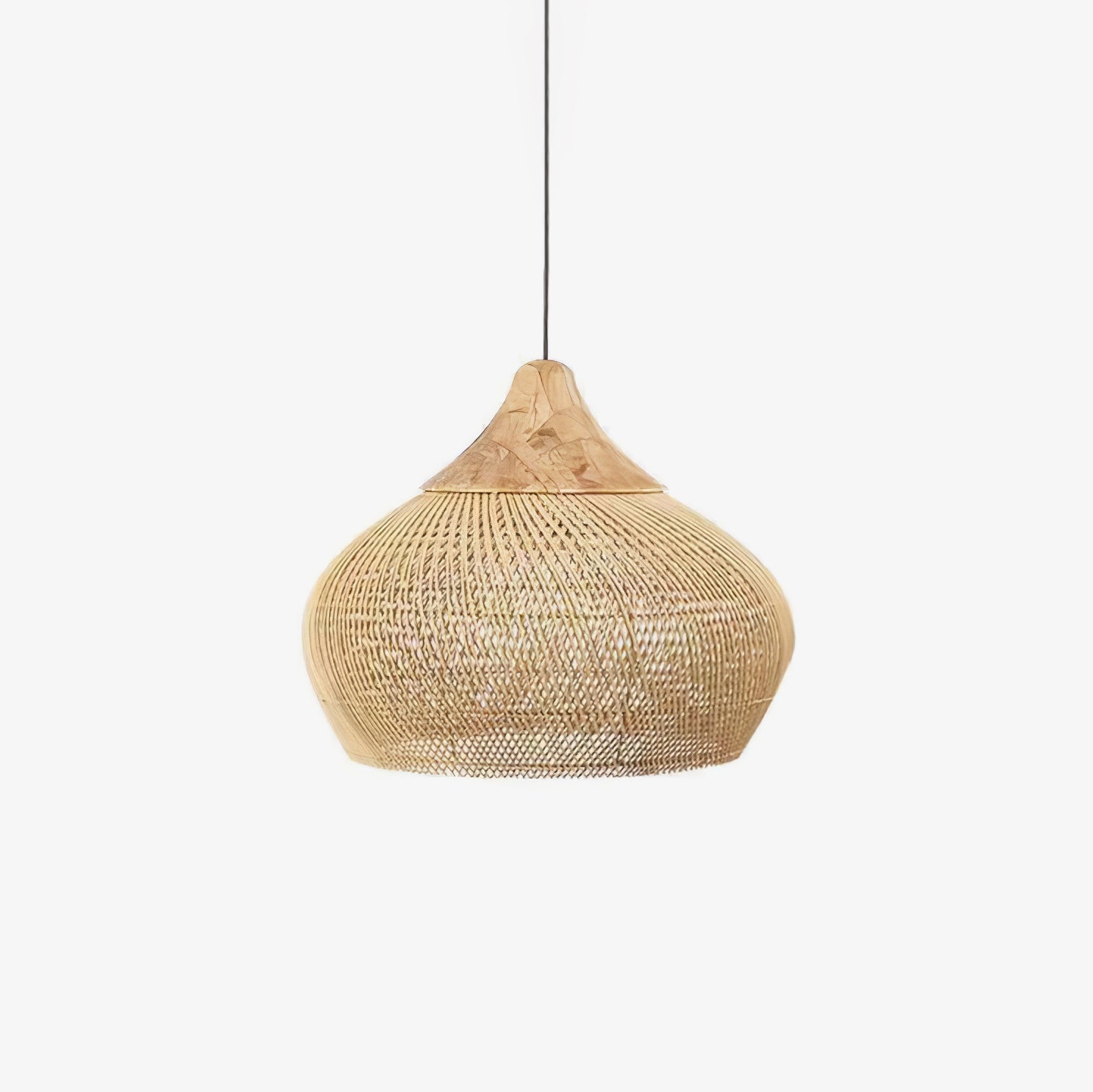 Solavn Lampe suspendue en bois de rotin