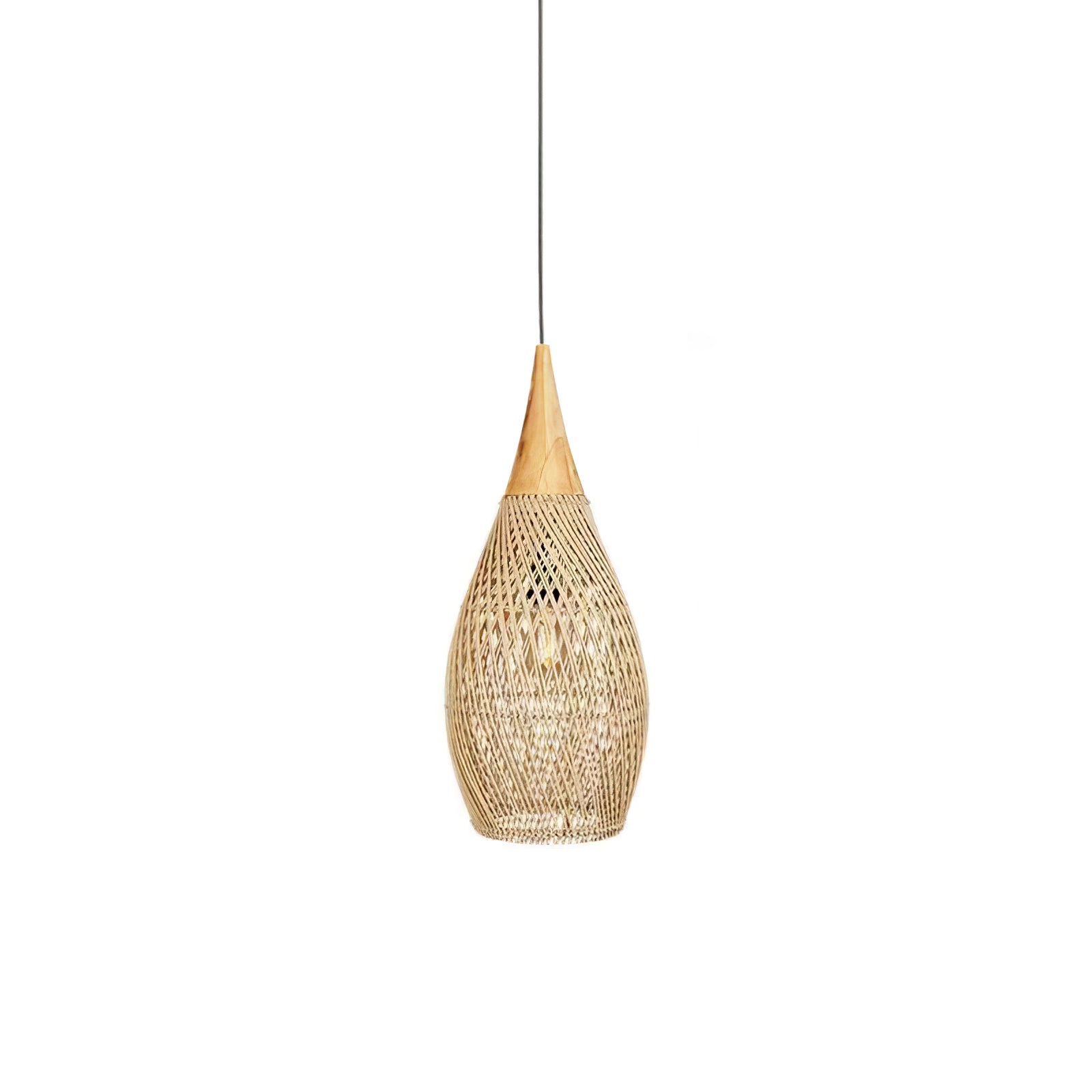 Solavn Lampe suspendue en bois de rotin