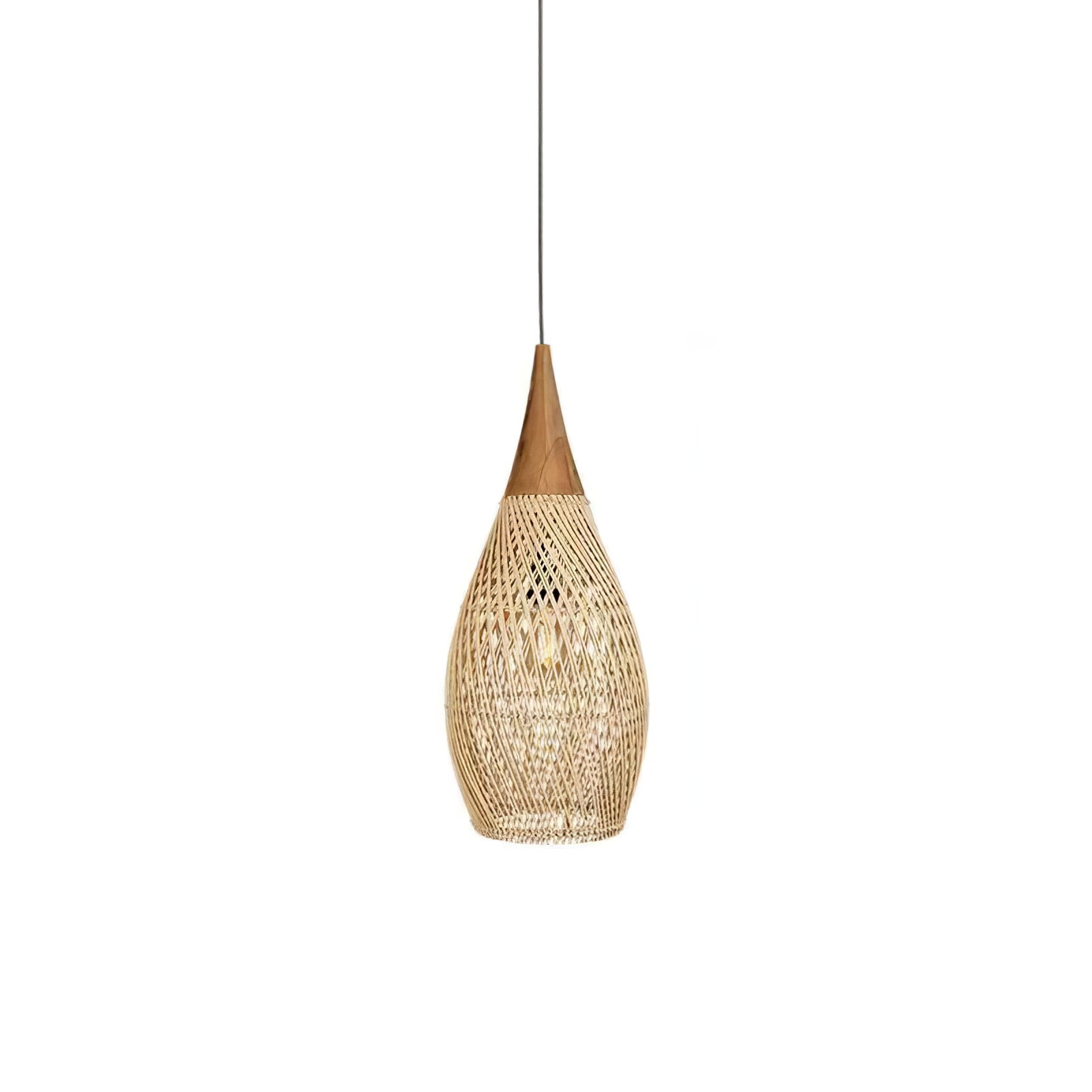 Solavn Lampe suspendue en bois de rotin