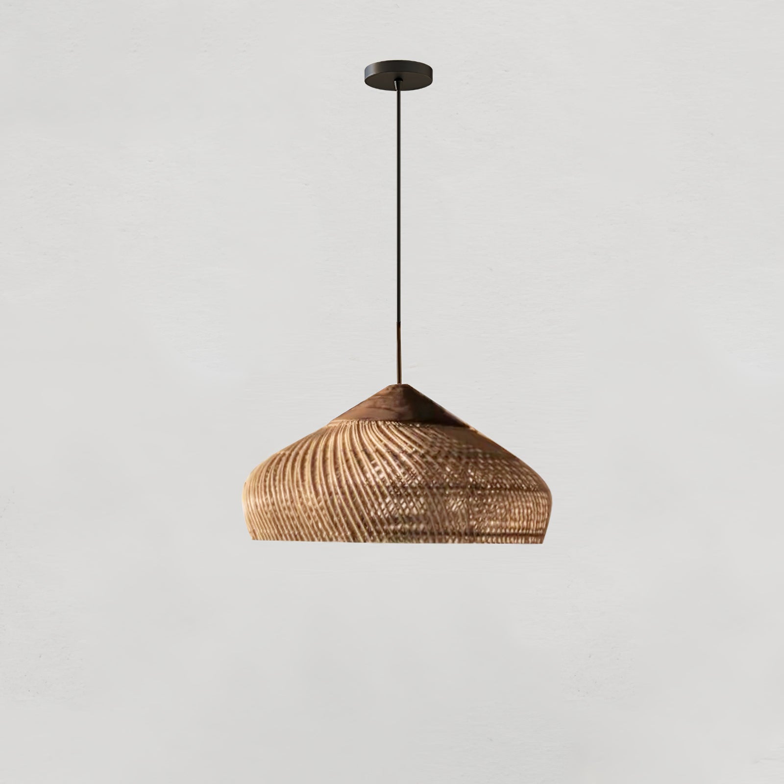 Solavn Lampe suspendue en bois de rotin