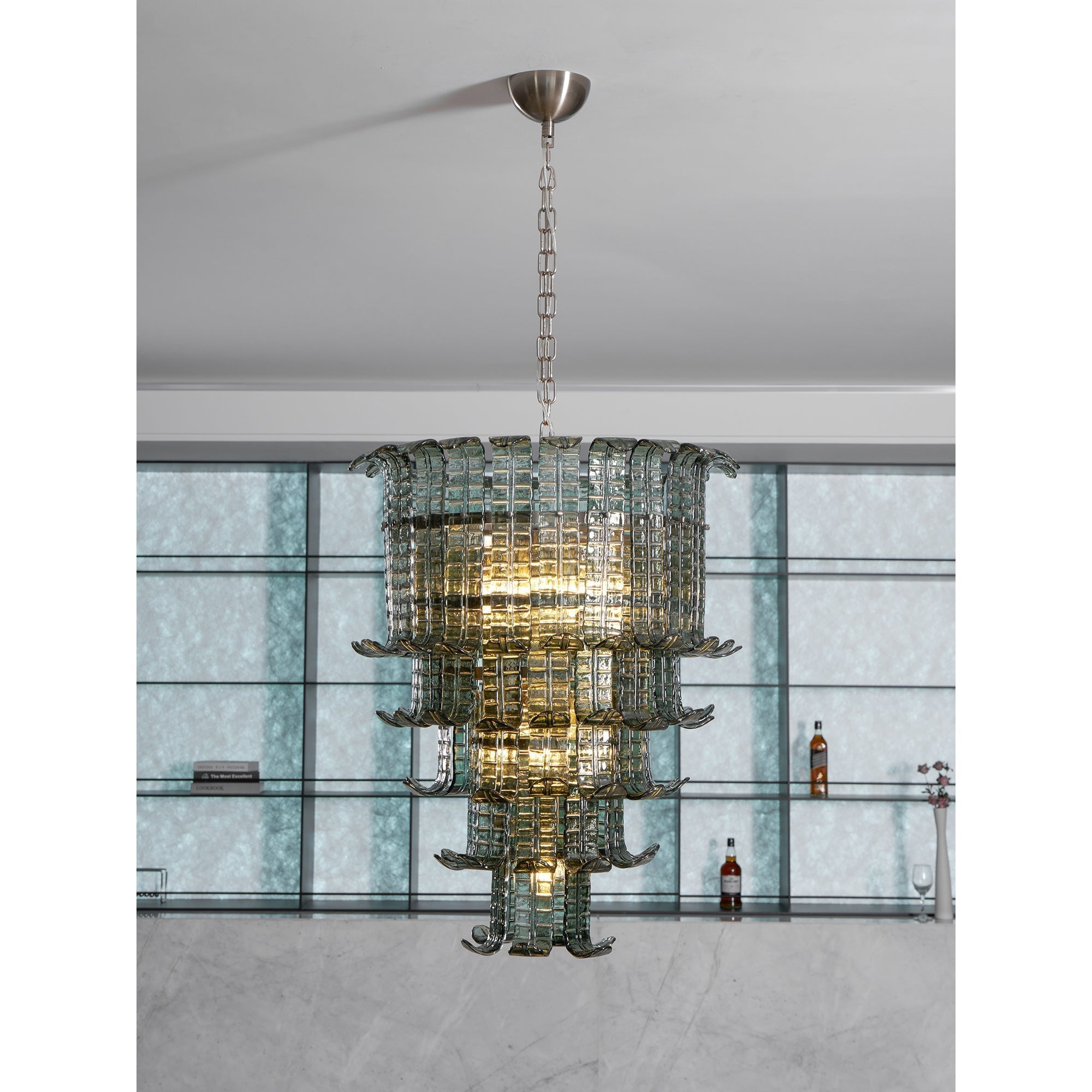 Aether Postmodern Luxe Verre Métal Lustre