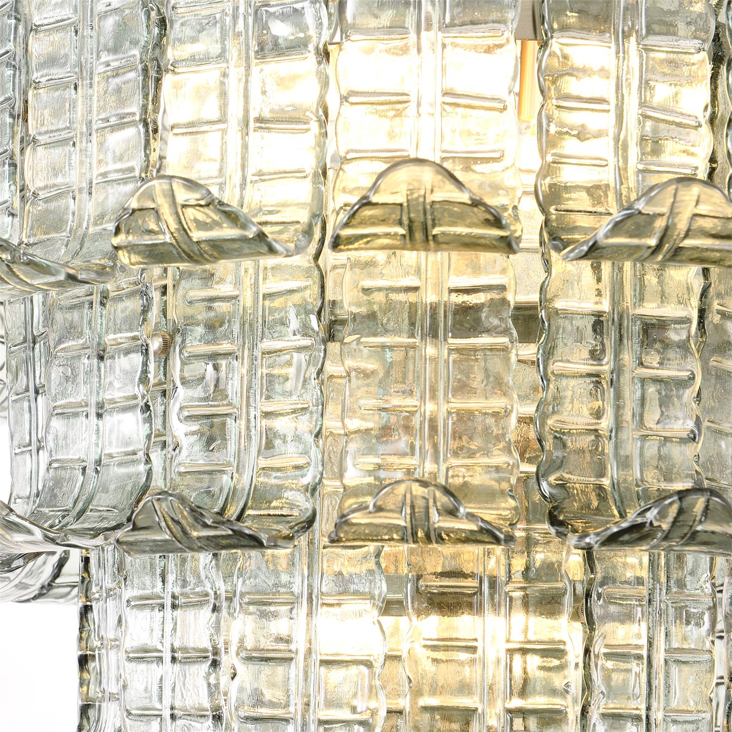 Brasher Lustre en Verre de Murano à Plusieurs Niveaux élégant