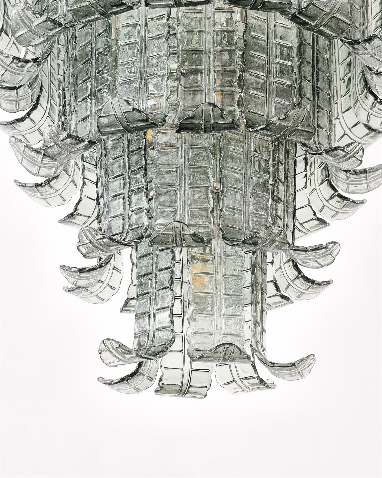 Brasher Lustre en Verre de Murano à Plusieurs Niveaux élégant