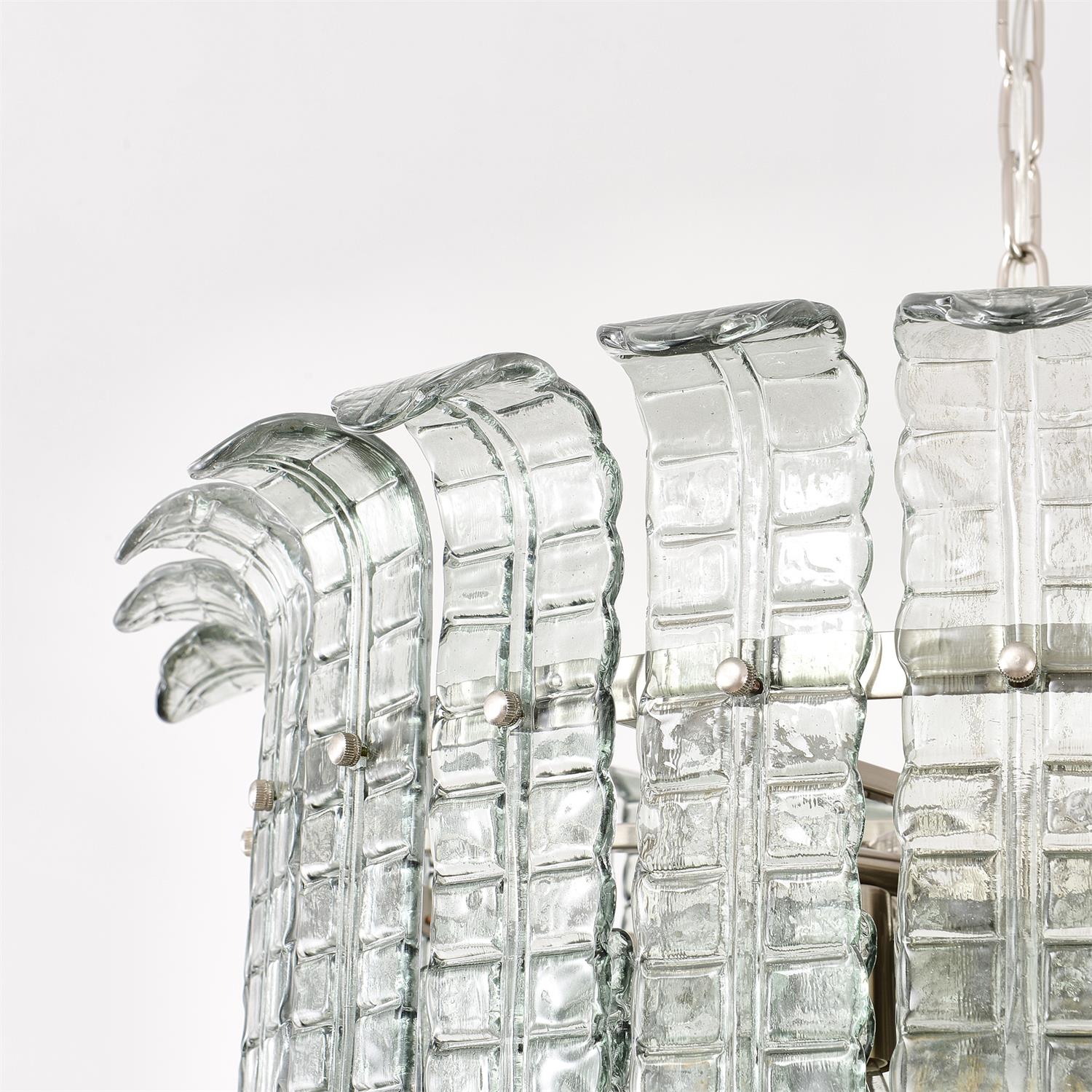 Brasher Lustre en Verre de Murano à Plusieurs Niveaux élégant