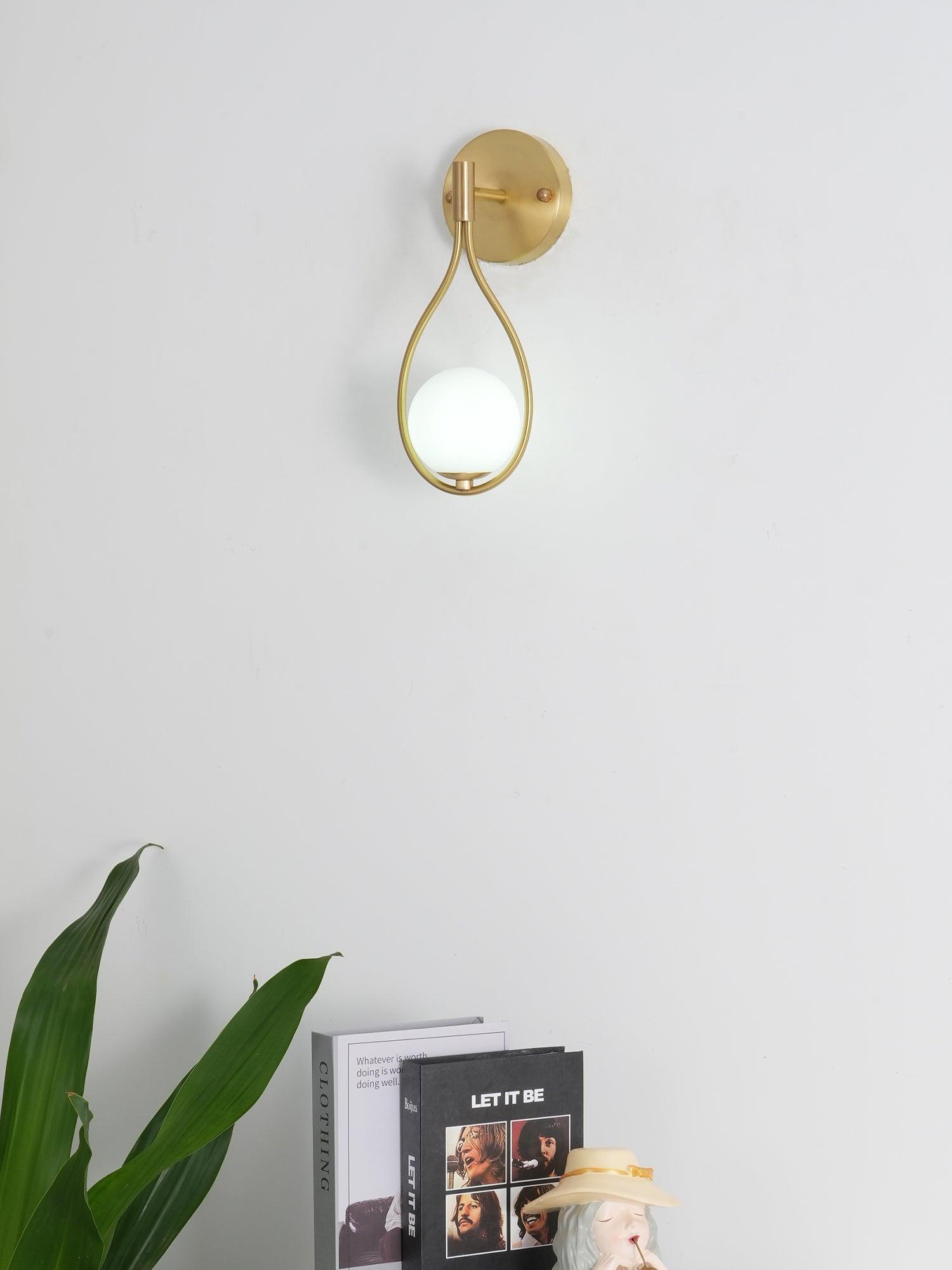 Icarila Moderne Minimaliste Vanité Laiton Verre Applique Murale