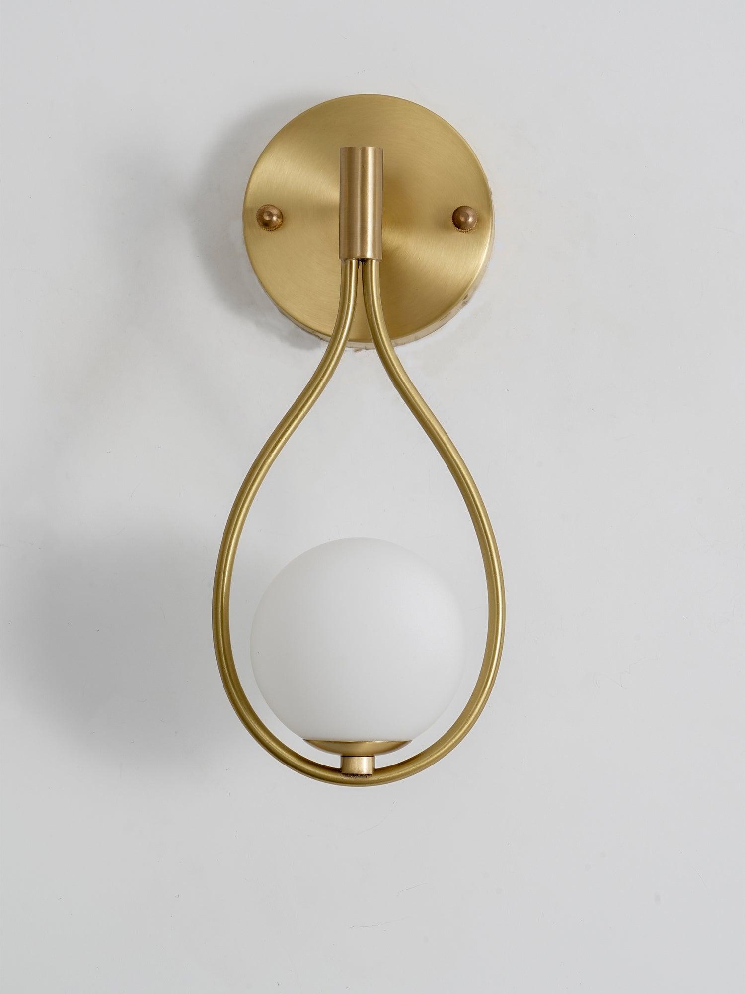 Icarila Moderne Minimaliste Vanité Laiton Verre Applique Murale
