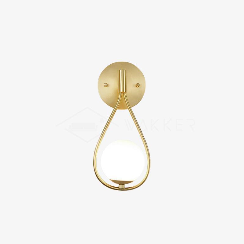 Icarila Moderne Minimaliste Vanité Laiton Verre Applique Murale