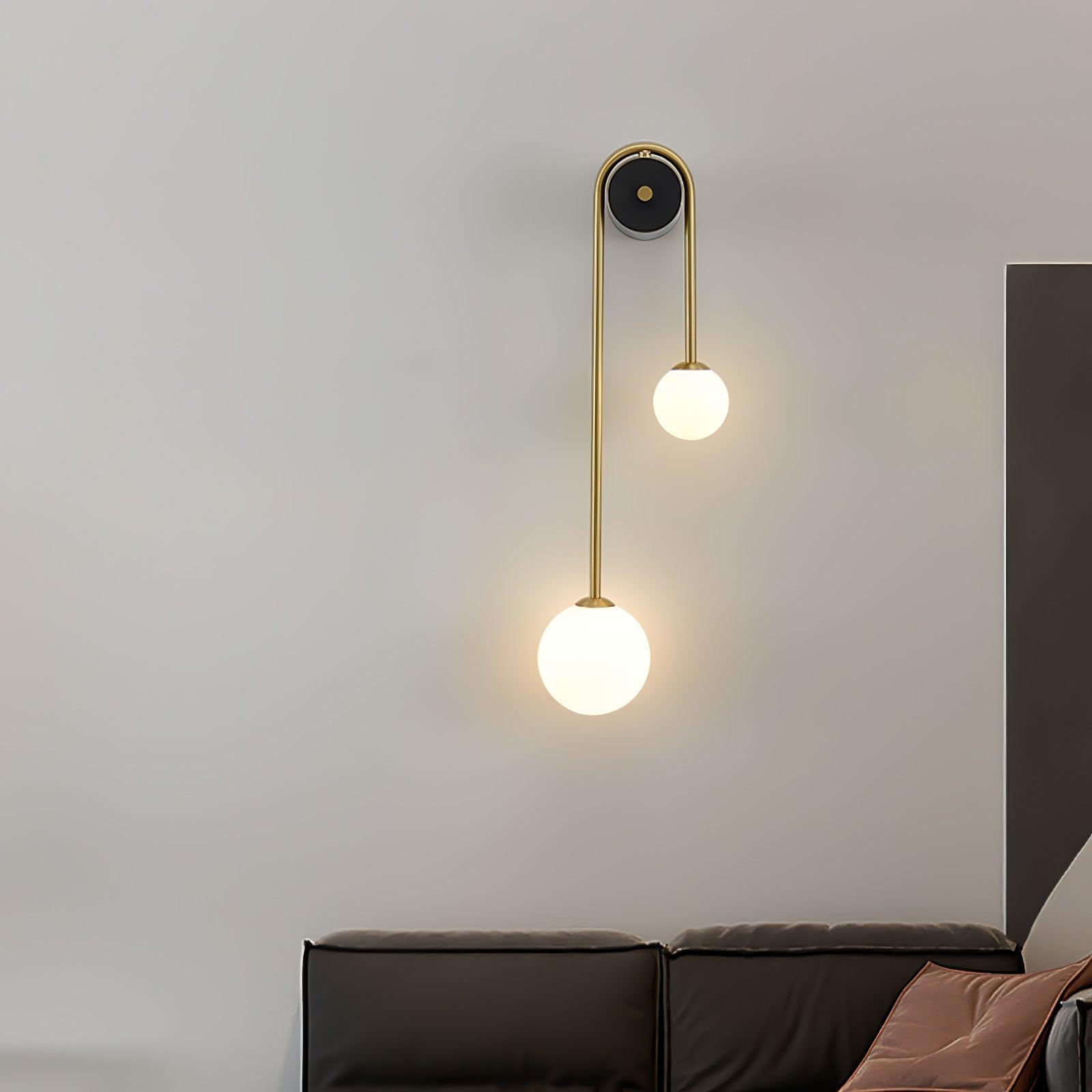 Elaro Applique Murale Arc en Laiton