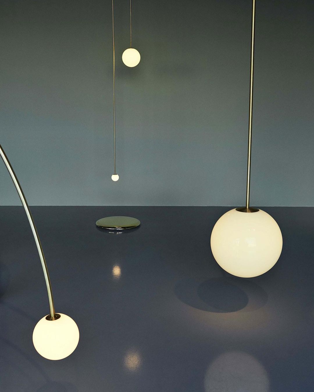 Lustra Suspension Collection Architecturale en Laiton