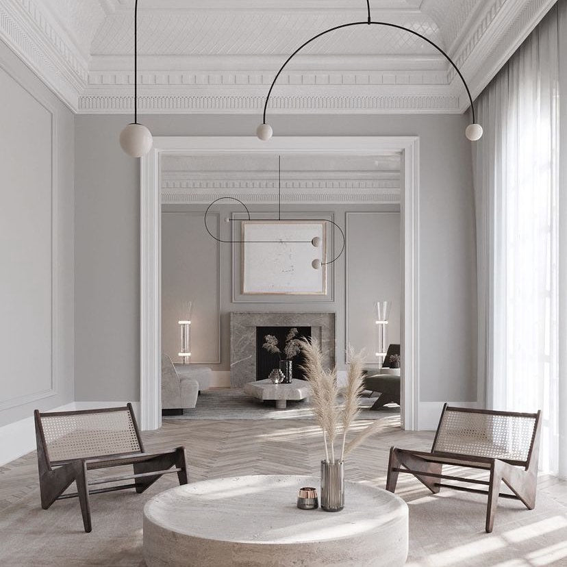 Lustra Suspension Collection Architecturale en Laiton