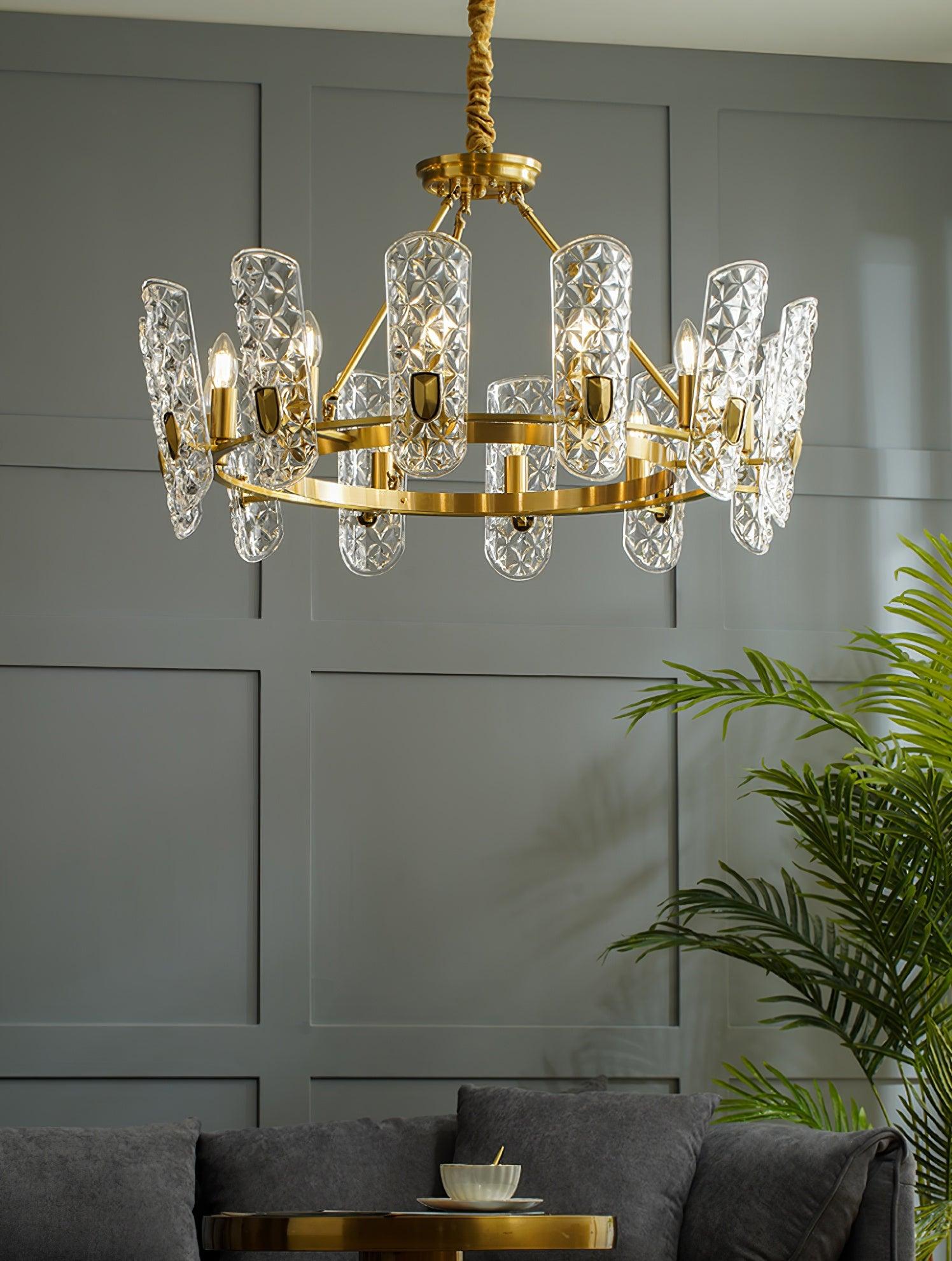 Celeste Lustre Central en Laiton Élégant