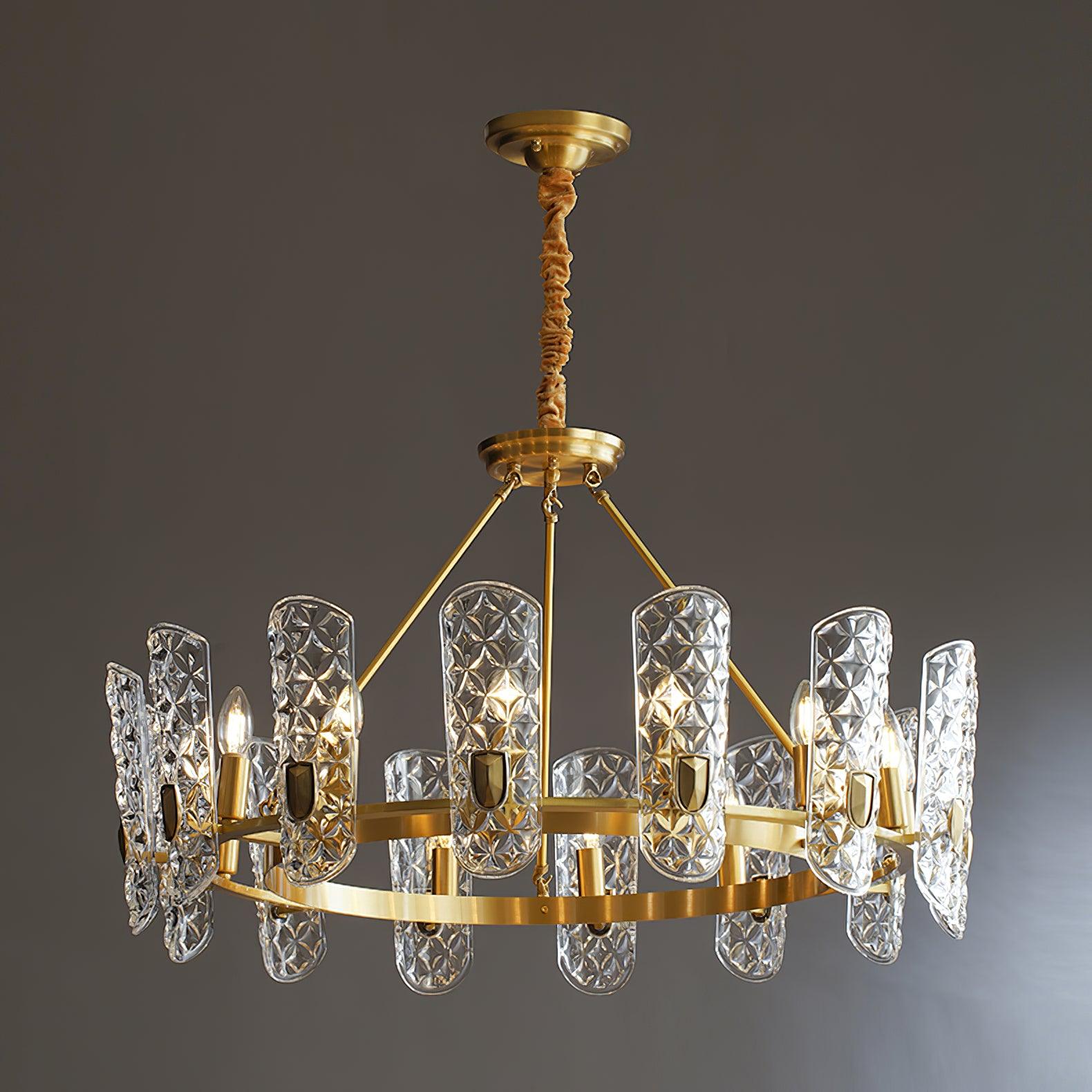 Celeste Lustre Central en Laiton Élégant