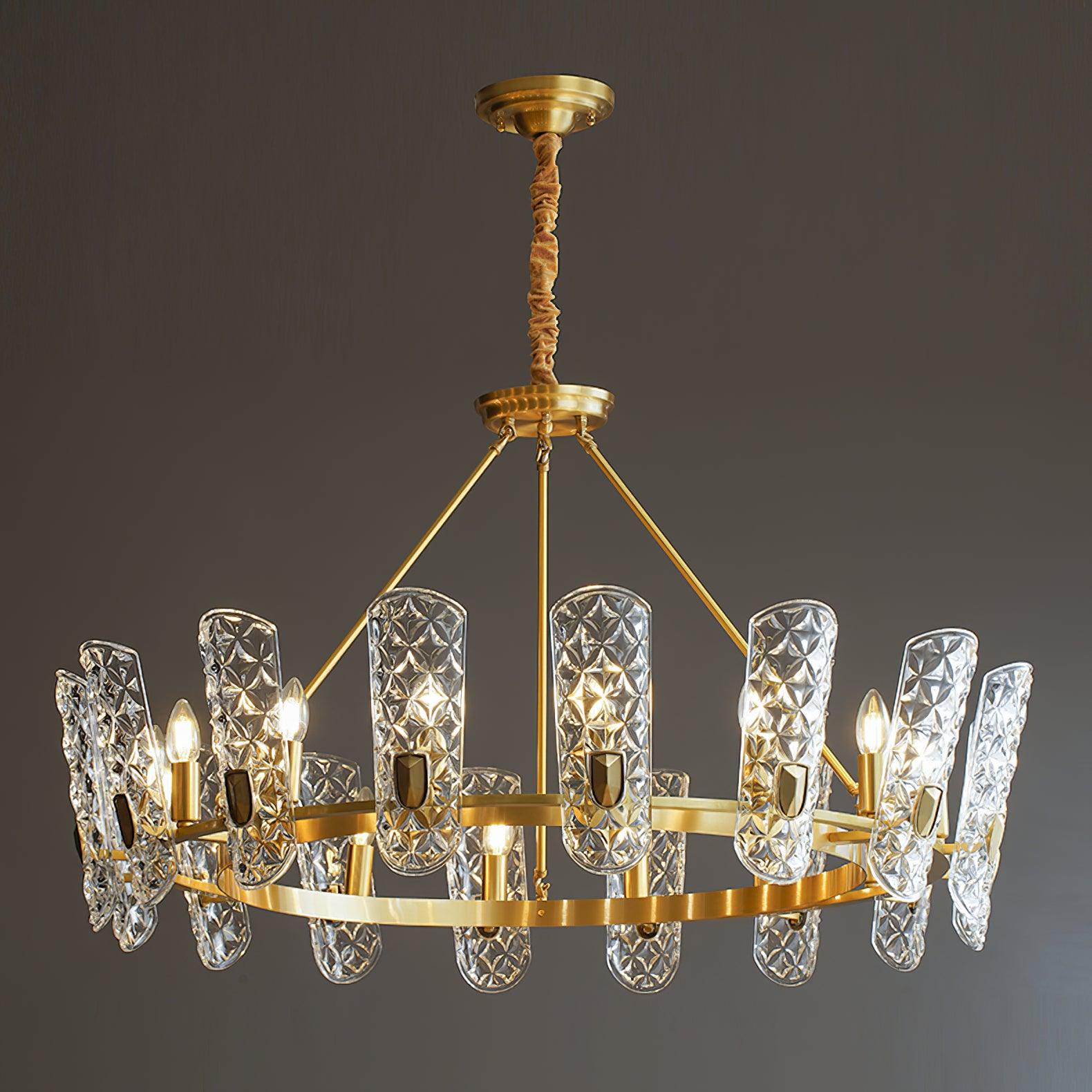 Celeste Lustre Central en Laiton Élégant