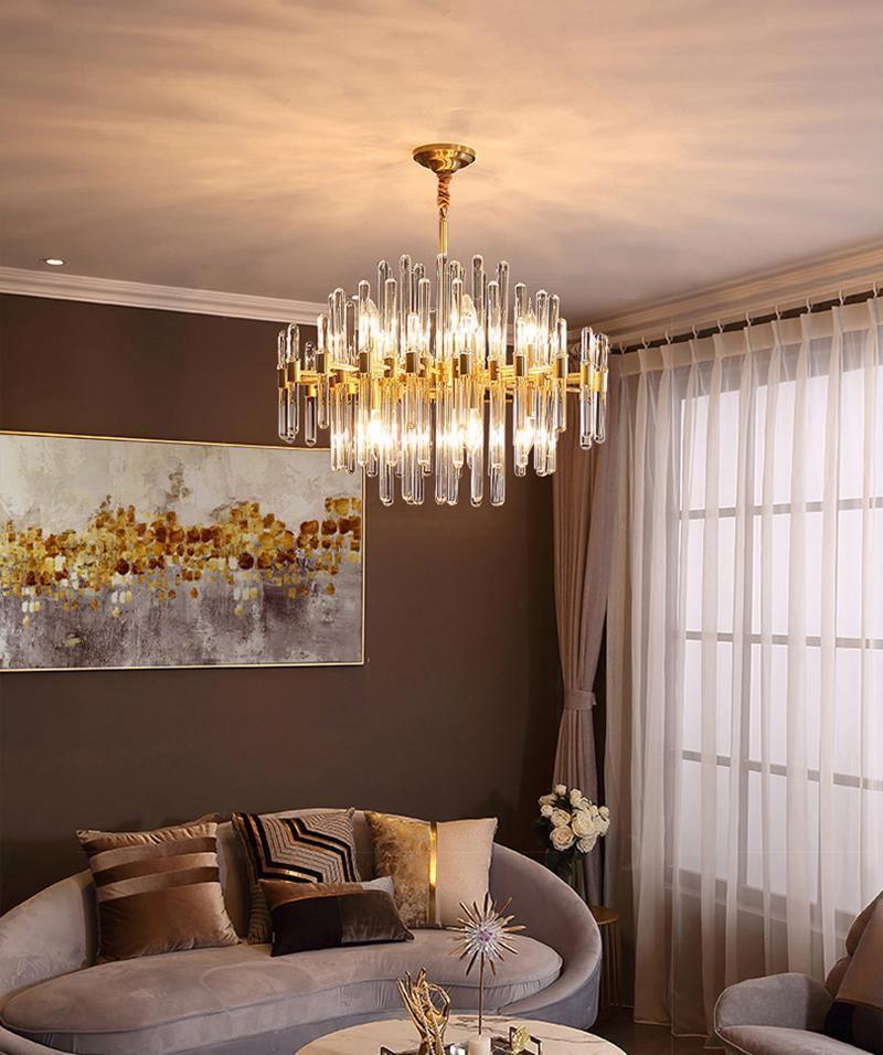Solara Lustre en Laiton Antique de Luxe