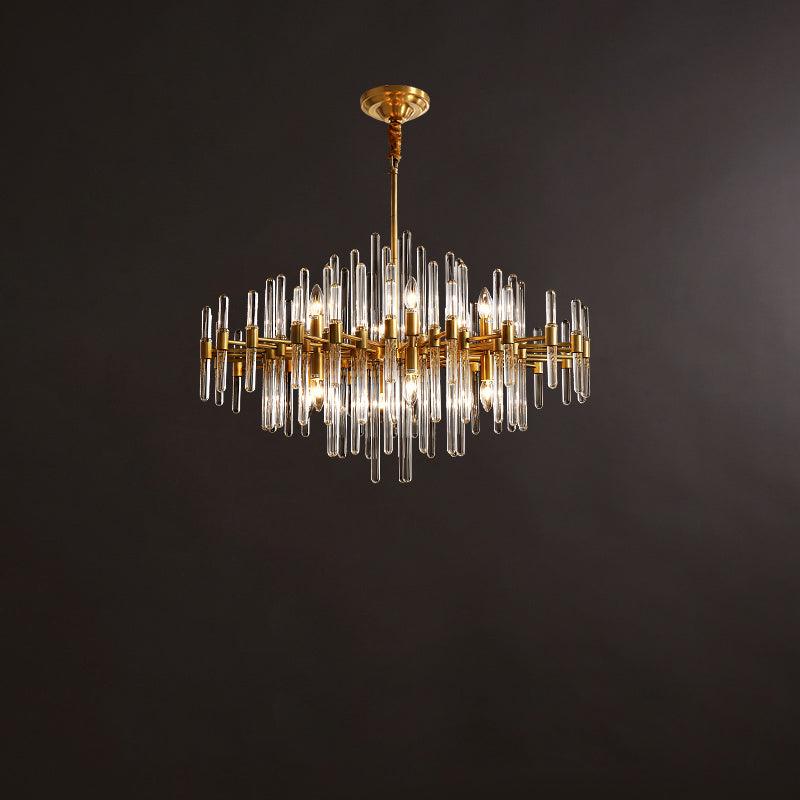 Solara Lustre en Laiton Antique de Luxe