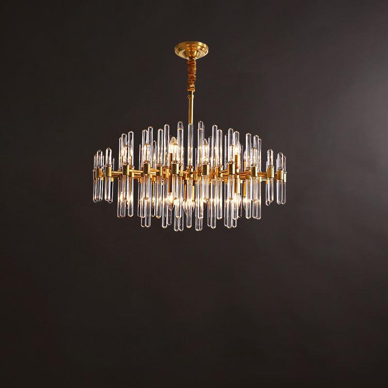 Solara Lustre en Laiton Antique de Luxe
