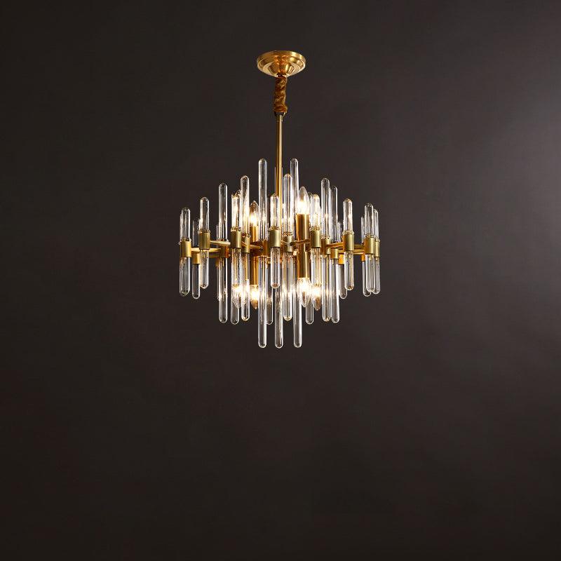 Solara Lustre en Laiton Antique de Luxe