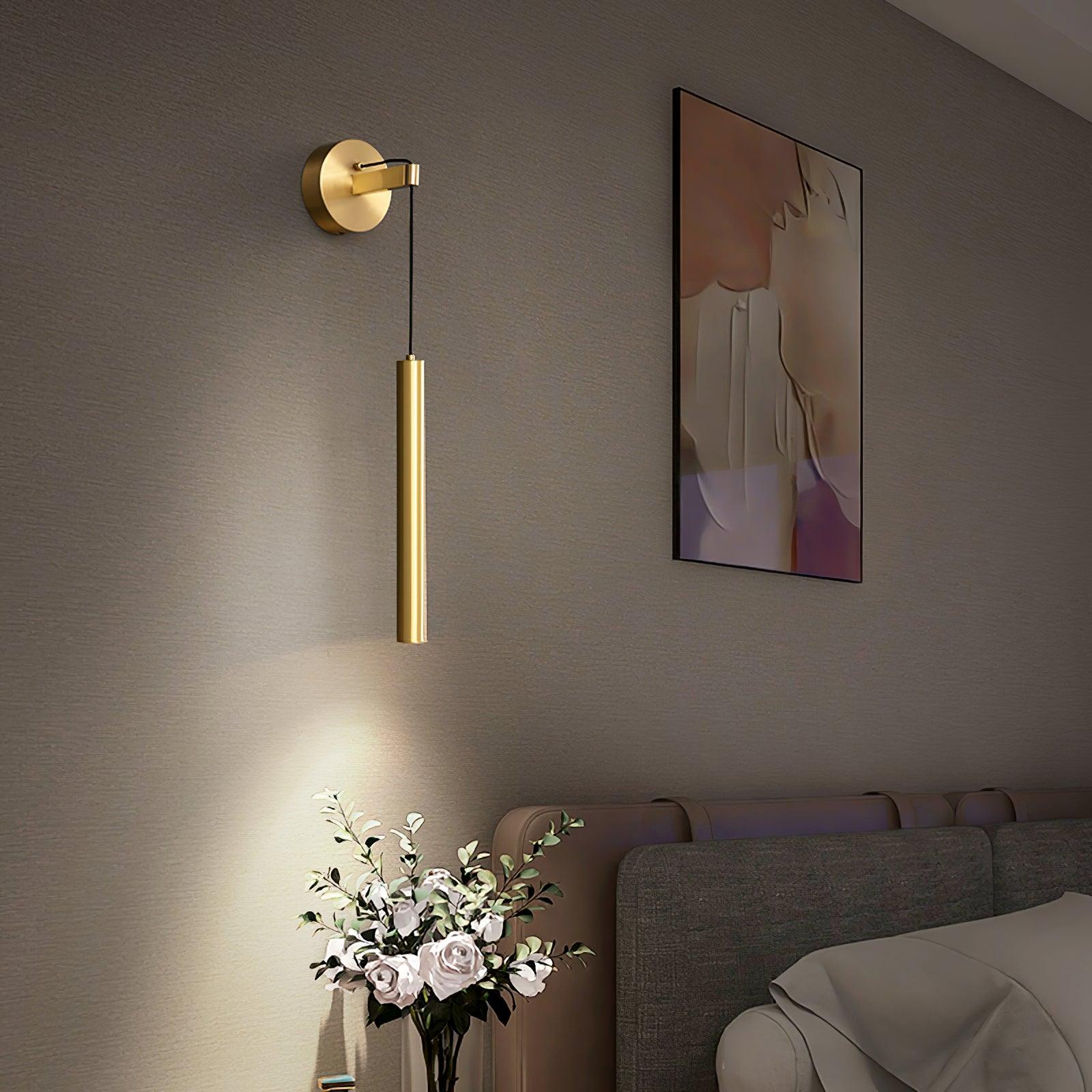 Thomasina Applique Murale Ligne Laiton Moderne Minimaliste