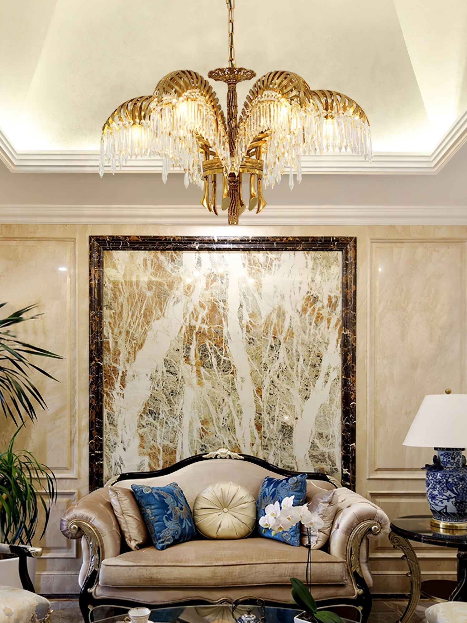 Odoraris Royal Laiton Cristal Lustre