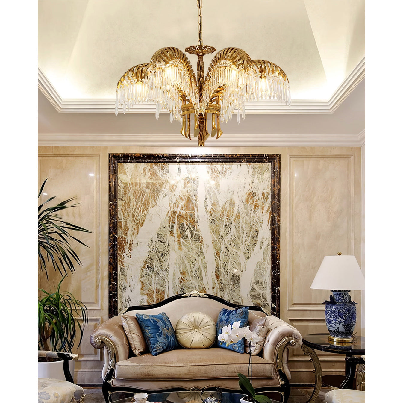 Odoraris Royal Laiton Cristal Lustre