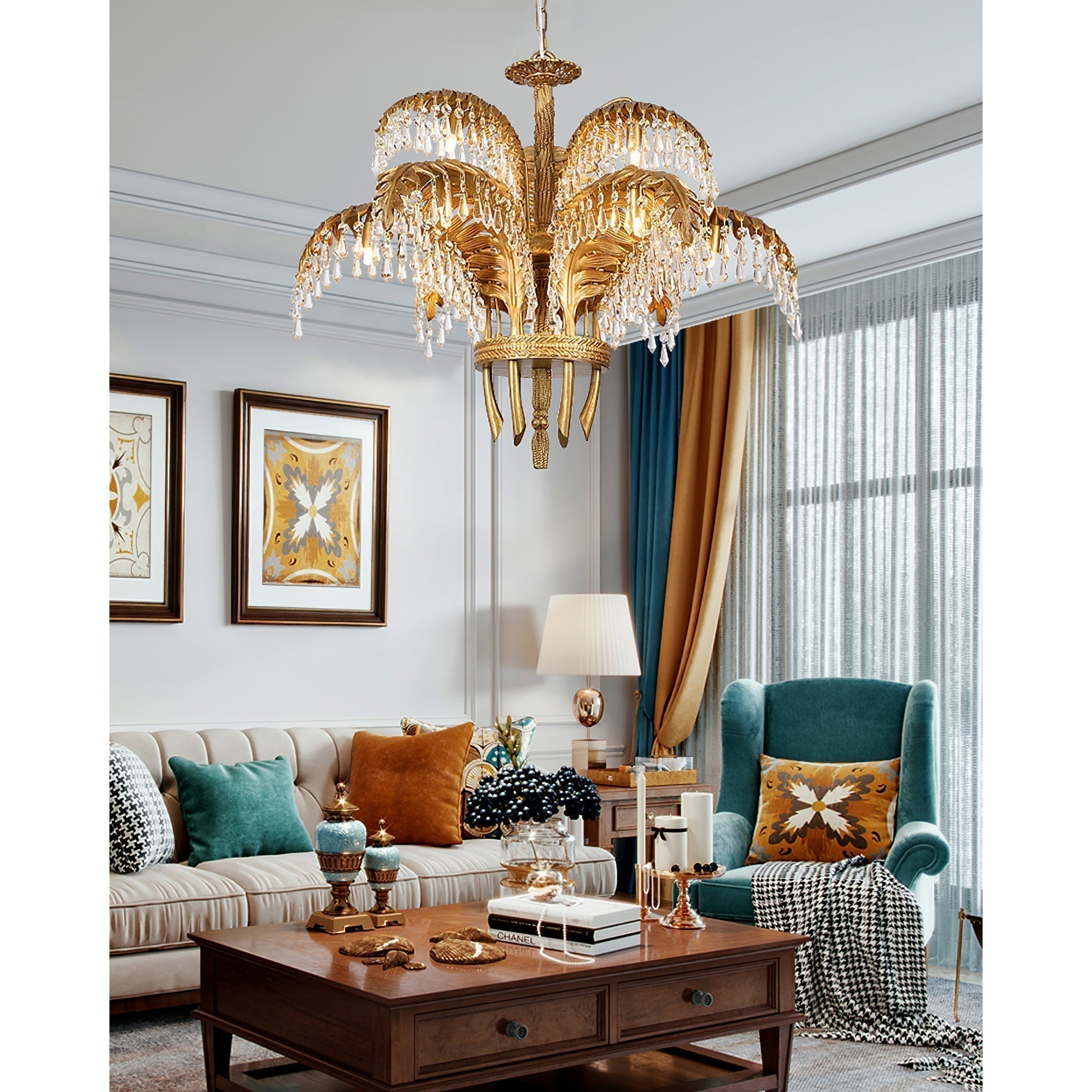 Odoraris Royal Laiton Cristal Lustre