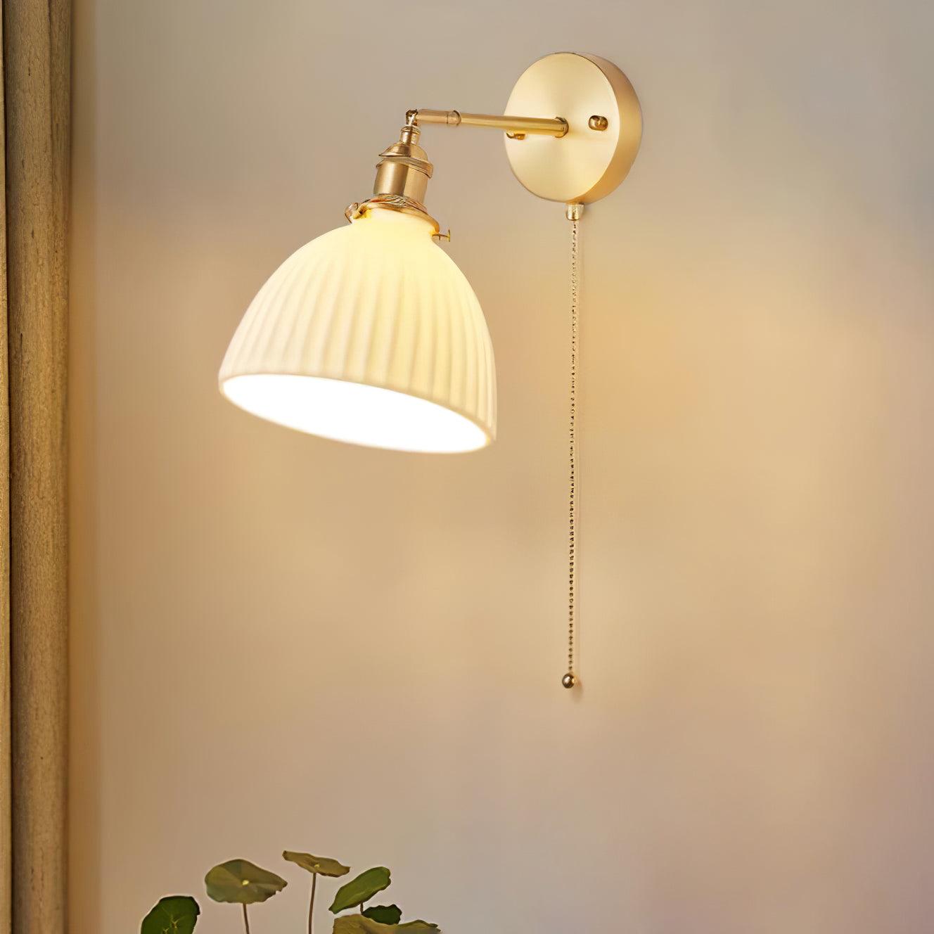 Lustra Lampe Murale Céramique Laiton Élégante
