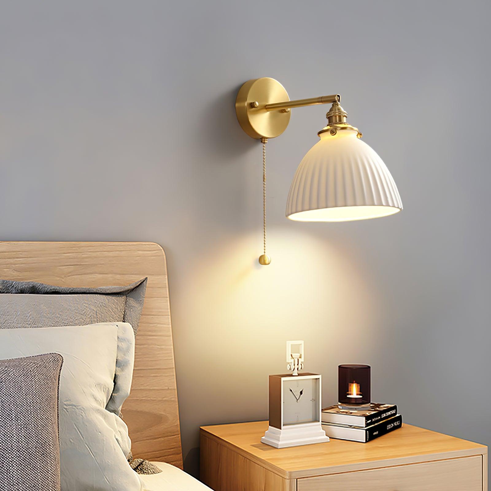 Lustra Lampe Murale Céramique Laiton Élégante