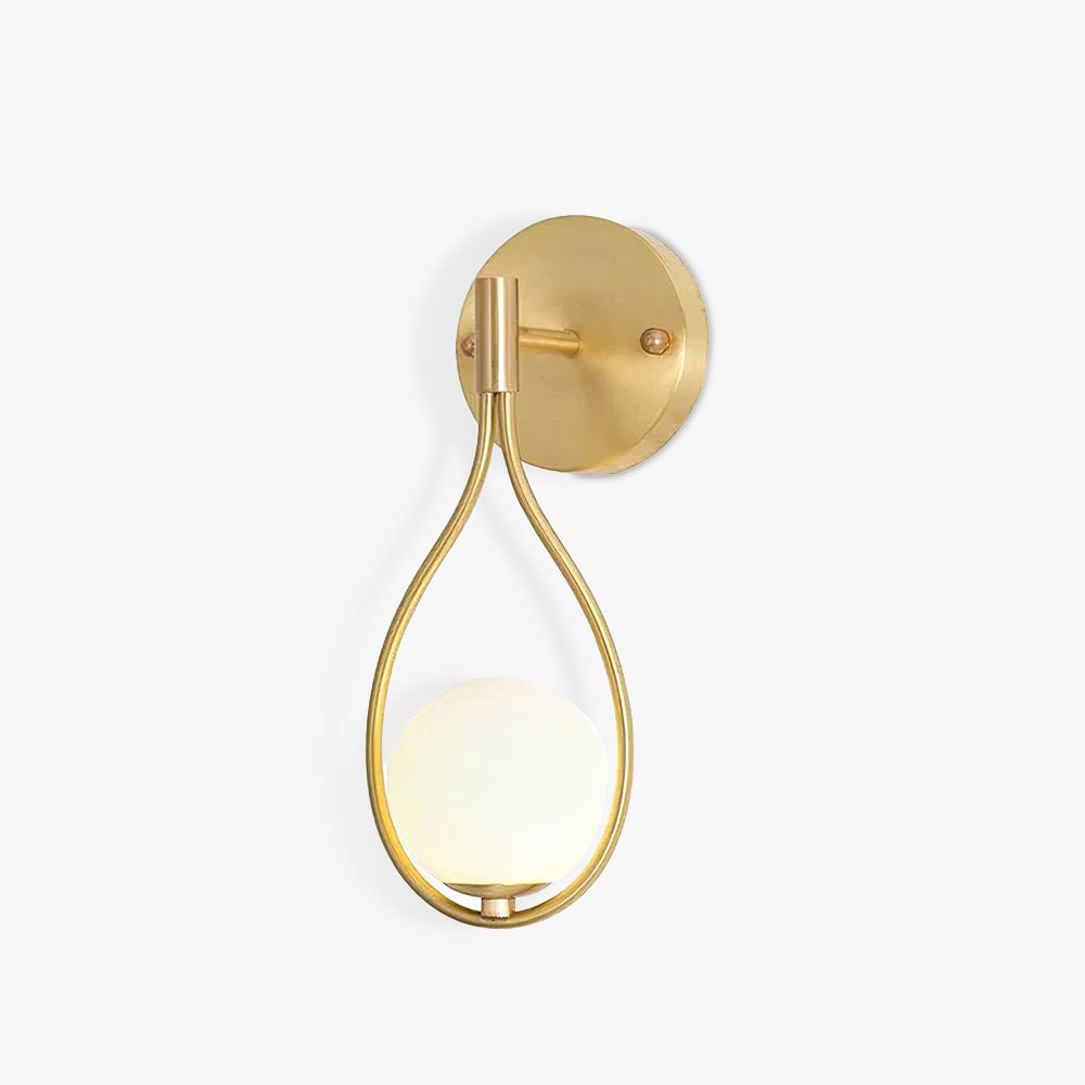 Icarila Moderne Minimaliste Vanité Laiton Verre Applique Murale