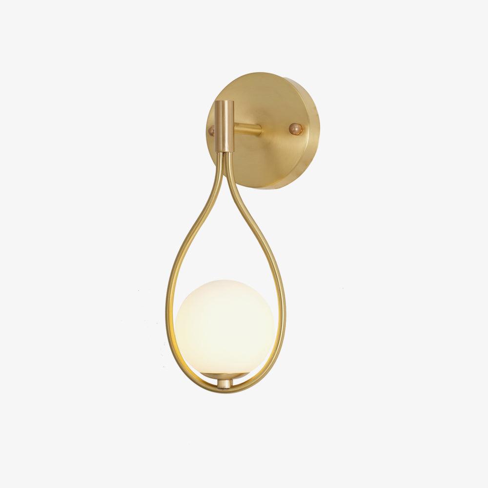 Icarila Moderne Minimaliste Vanité Laiton Verre Applique Murale