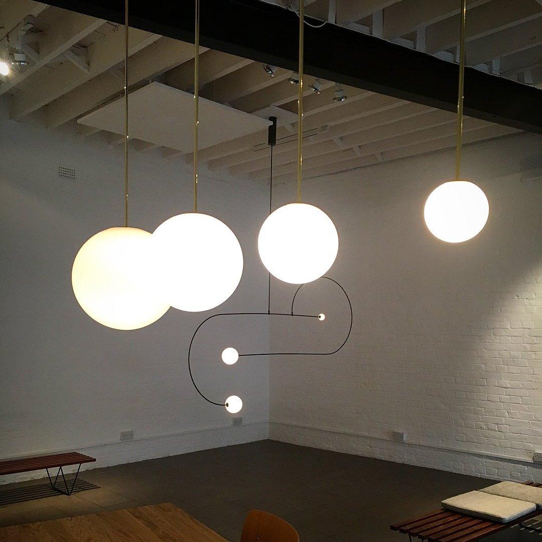 Lustra Suspension Collection Architecturale en Laiton