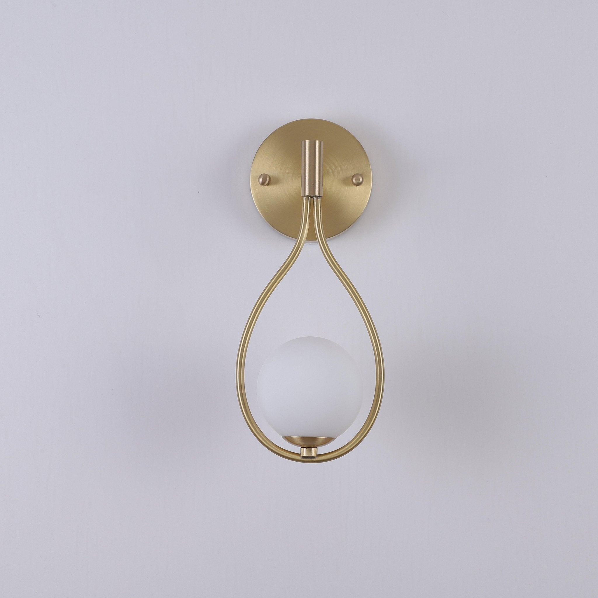 Icarila Moderne Minimaliste Vanité Laiton Verre Applique Murale