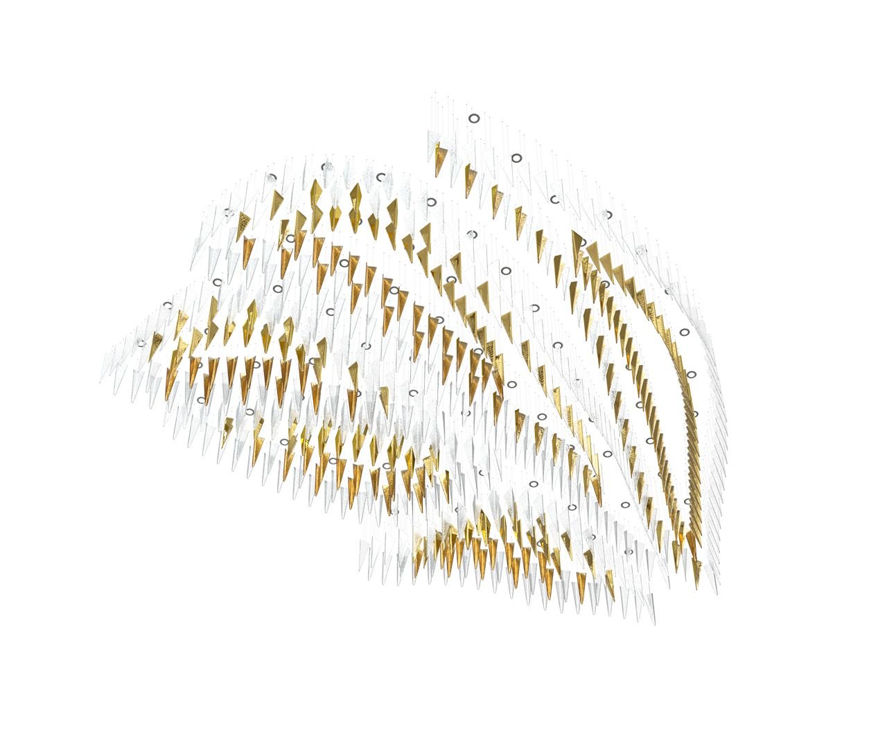 Nyvinia Verre Plume Forme Lustre