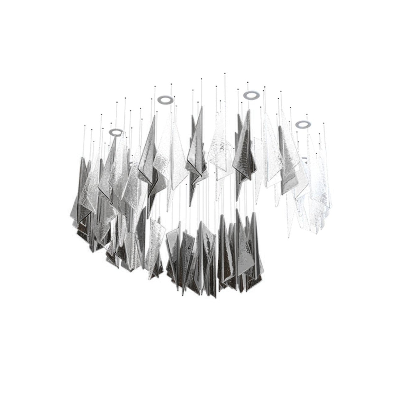 Nyvinia Verre Plume Forme Lustre