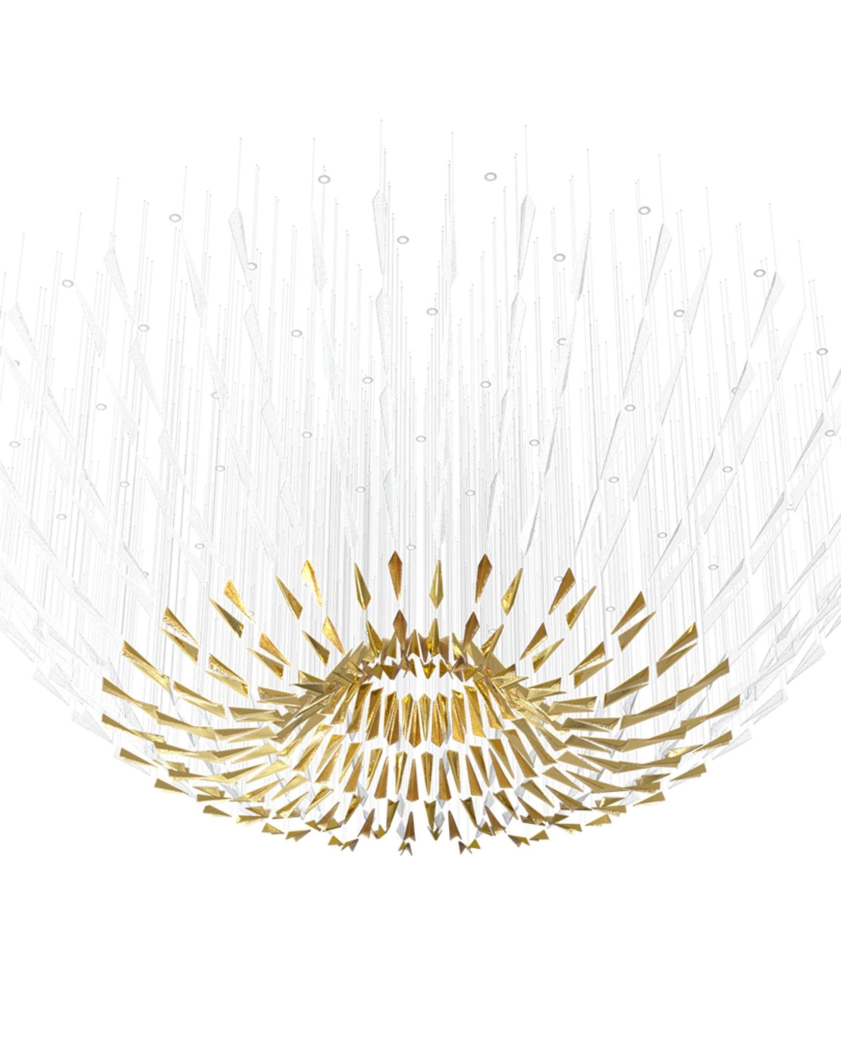 Nyvinia Verre Plume Forme Lustre