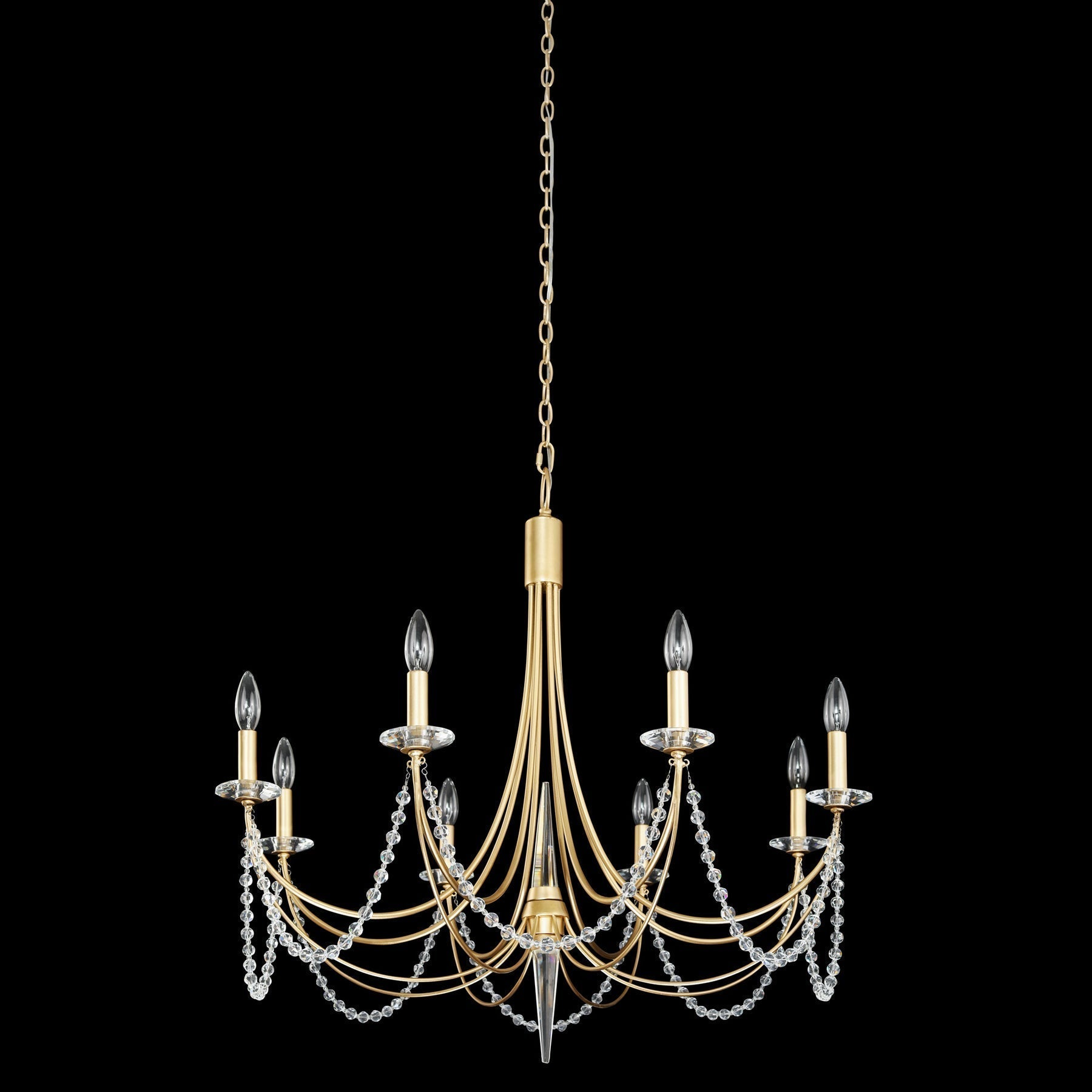 Purelux Postmodern Luxe Laiton Métal Cristal Lustre