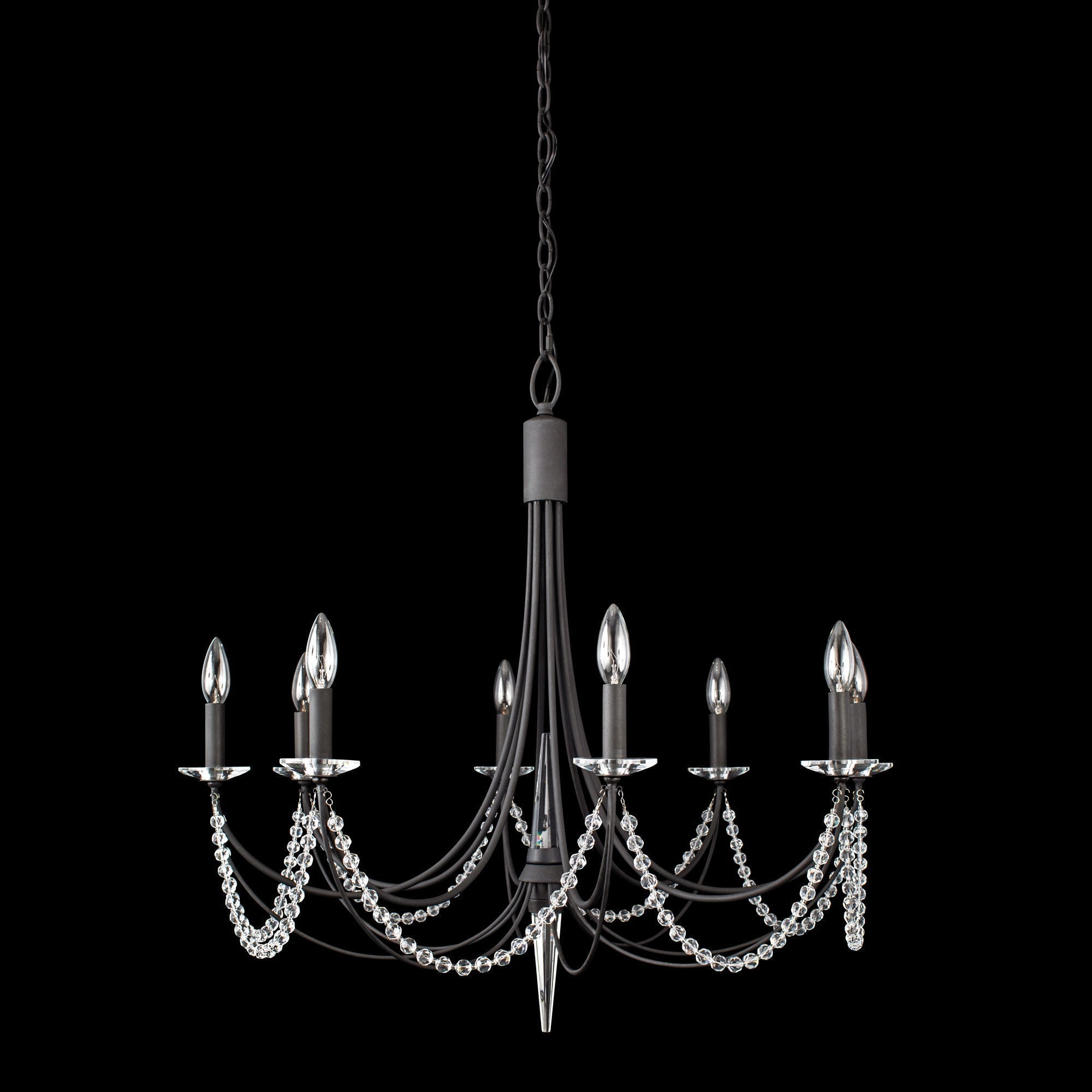 Purelux Postmodern Luxe Laiton Métal Cristal Lustre