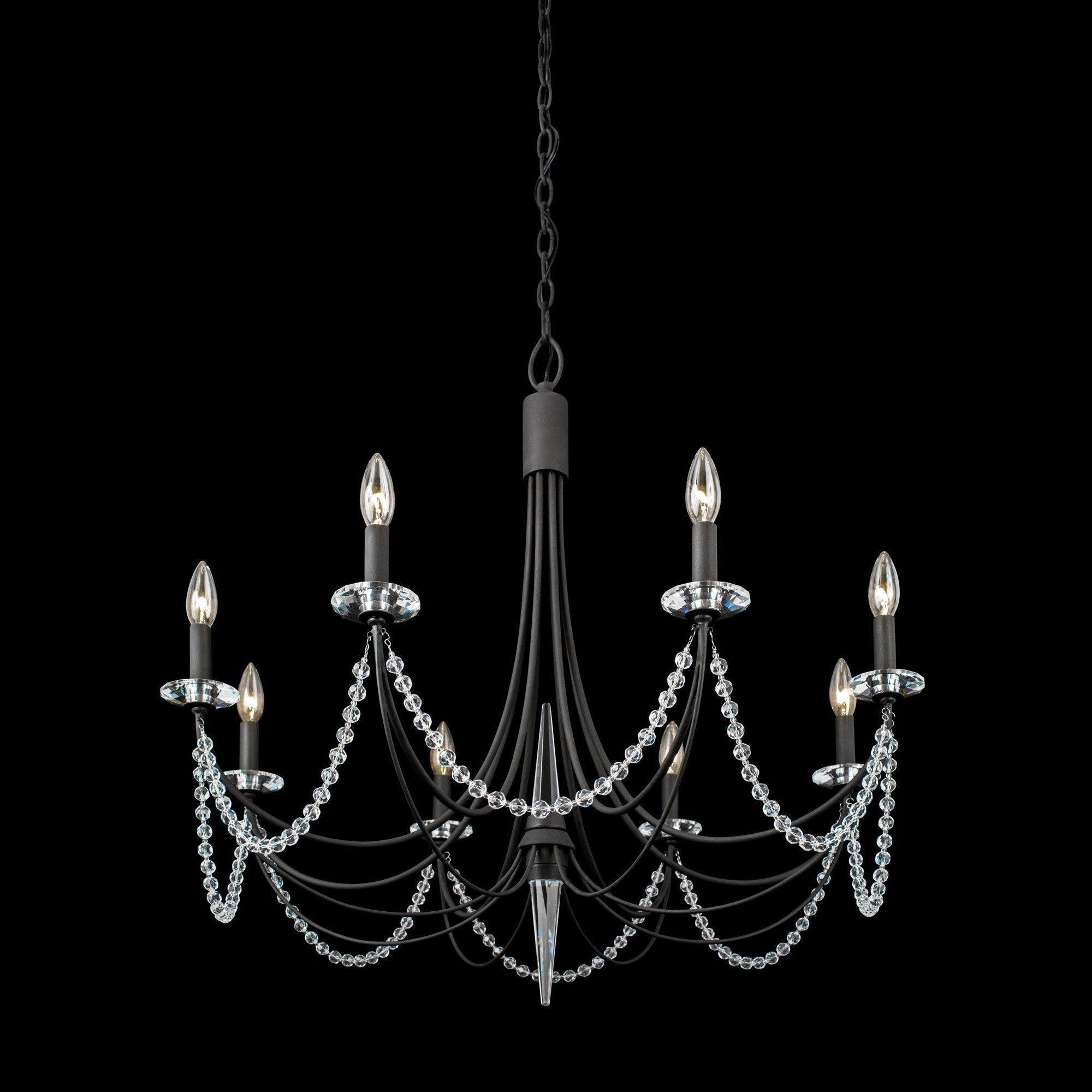 Purelux Postmodern Luxe Laiton Métal Cristal Lustre