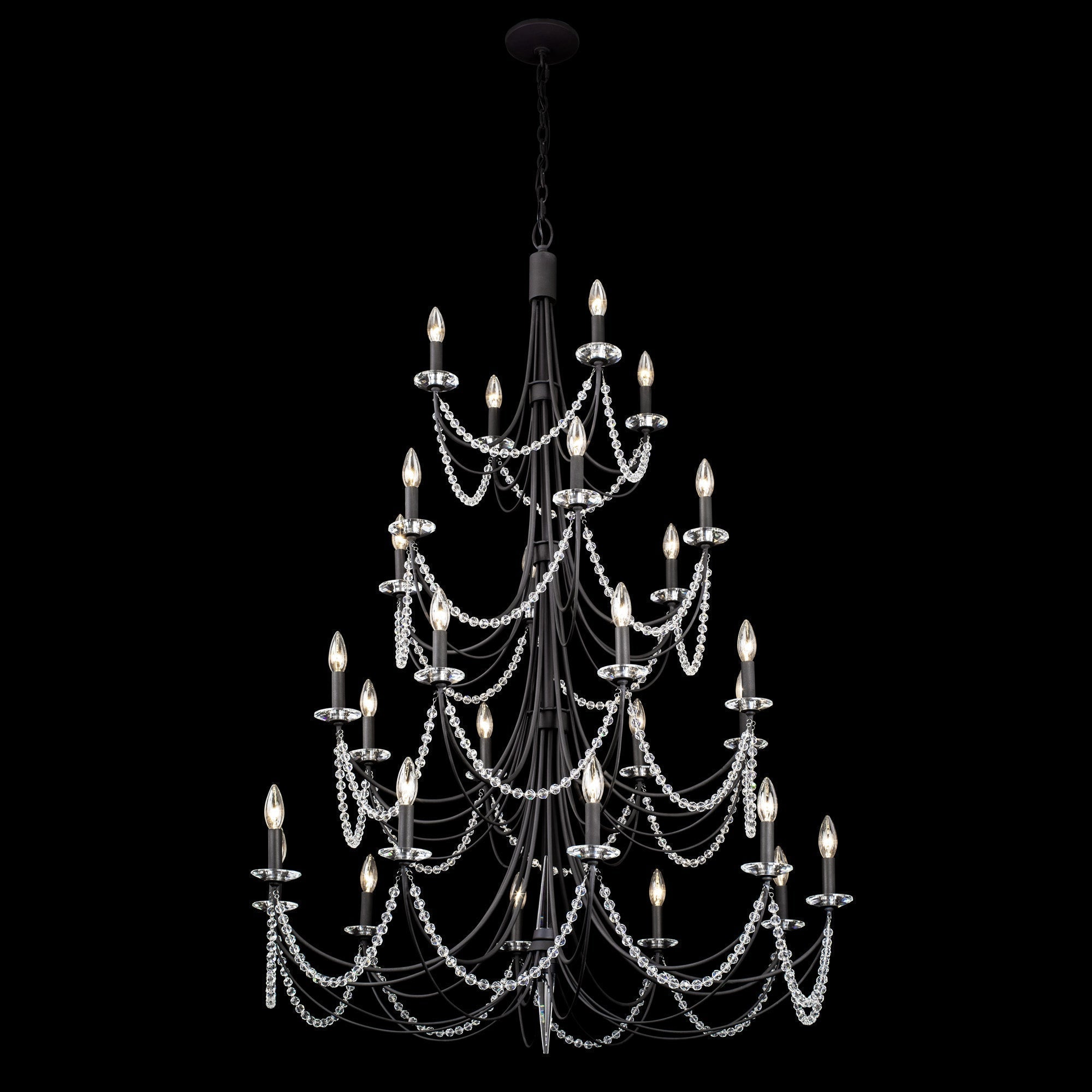 Purelux Postmodern Luxe Laiton Métal Cristal Lustre