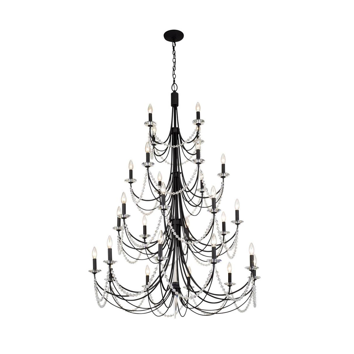 Purelux Postmodern Luxe Laiton Métal Cristal Lustre