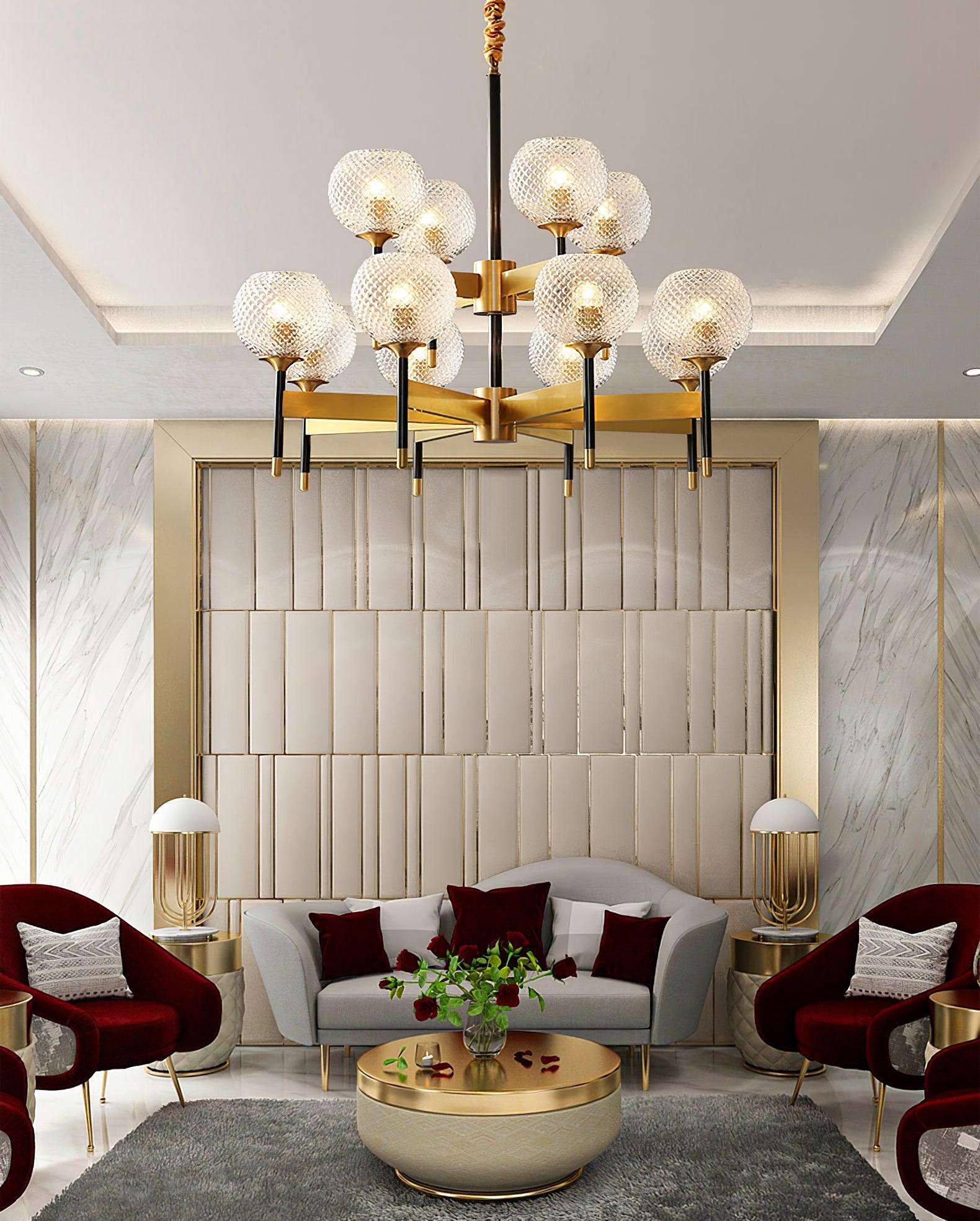 Glint Lustre Moderne en Laiton